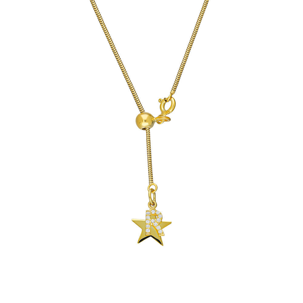 INITIALEN STERN Y NECKLACE | 925 SILBER