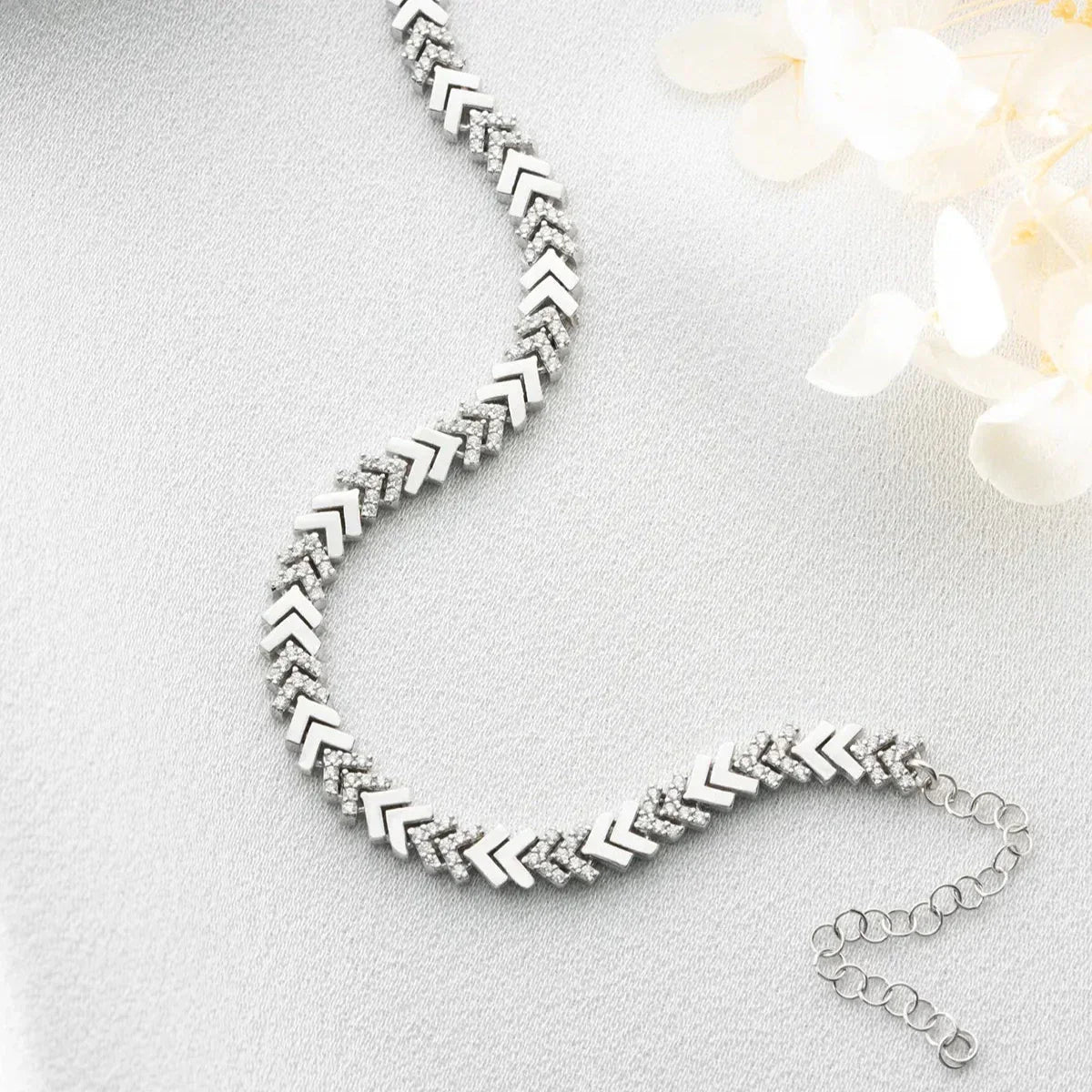FISH TAIL ARMBAND | 925 SILBER