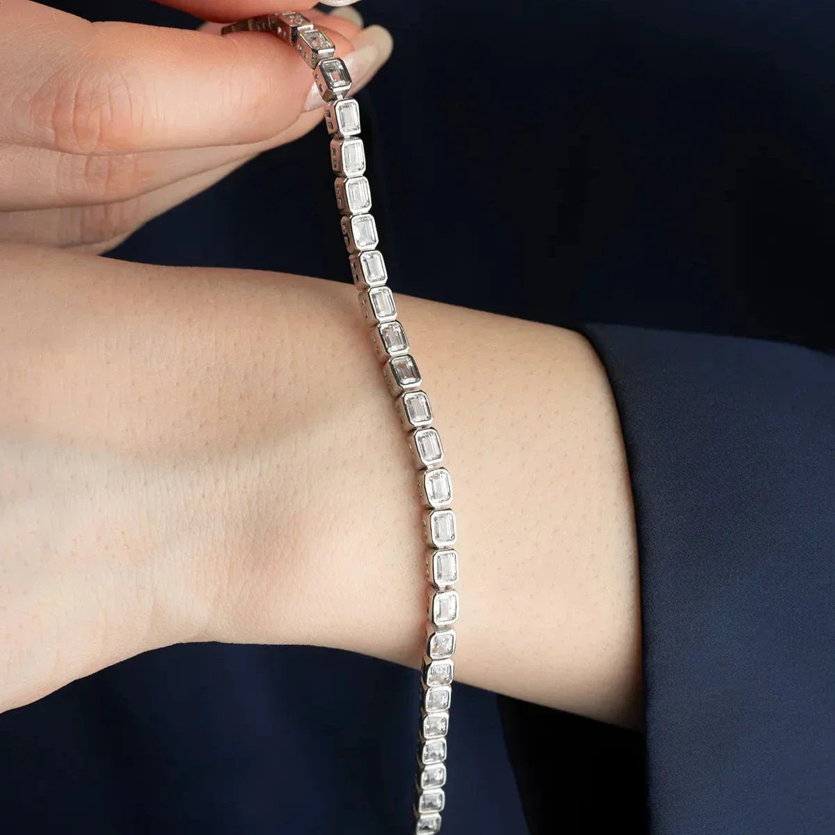 FULL ROW STEIN ARMBAND | 925 SILBER