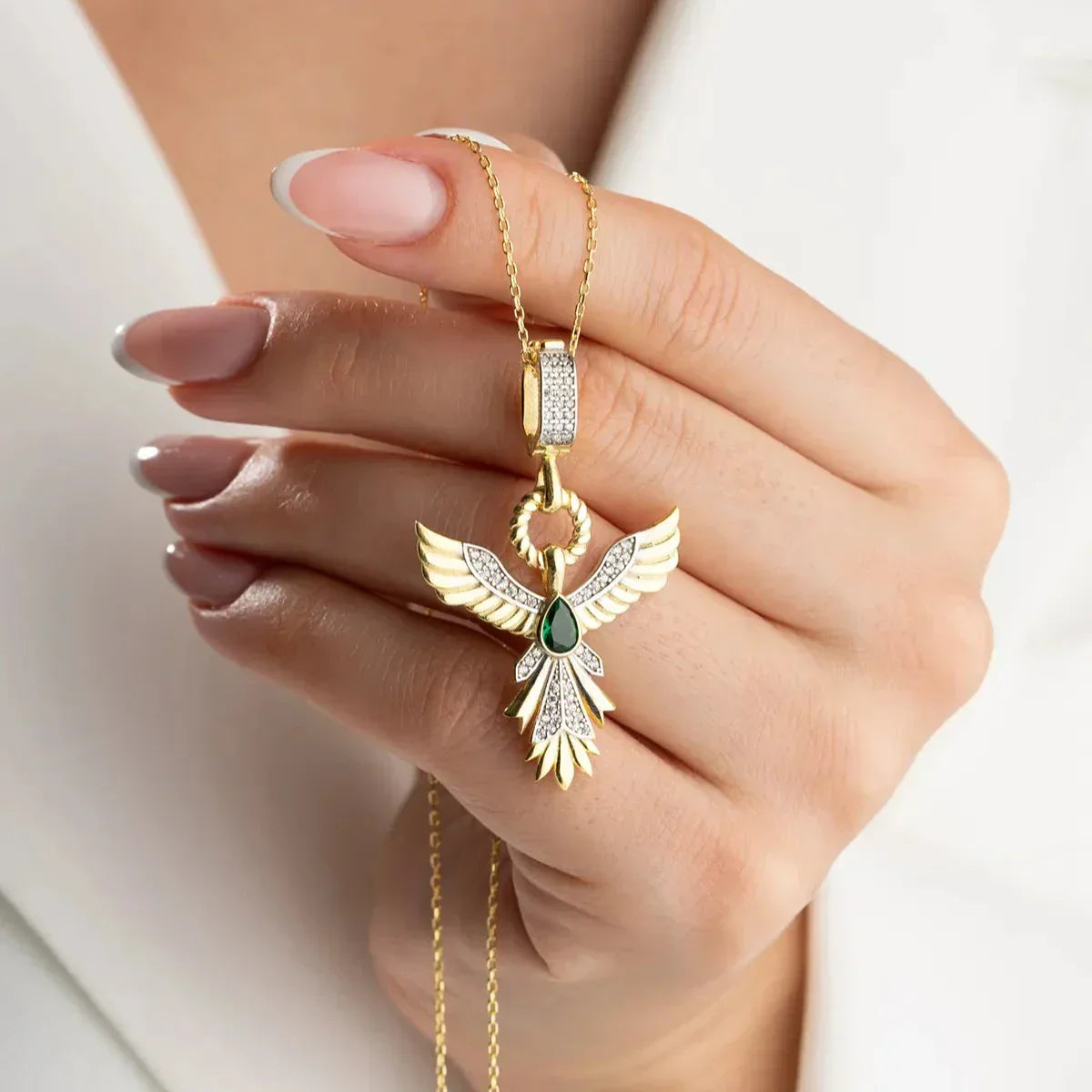 ZÜMRÜDÜANKA HALSKETTE | 925 SILBER