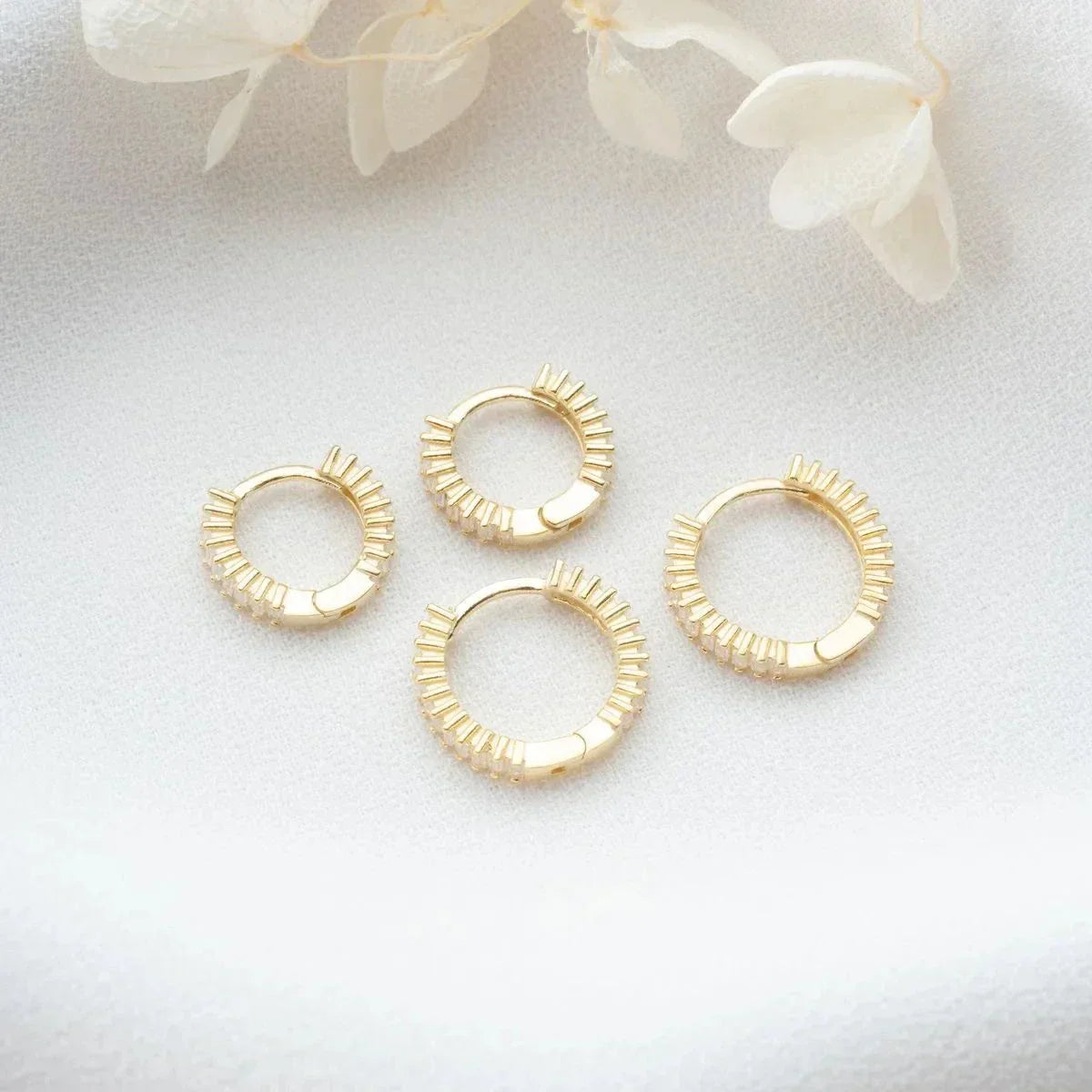 BAGUETTE STEIN SET VON 2 OHRRINGEN | 925 SILBER