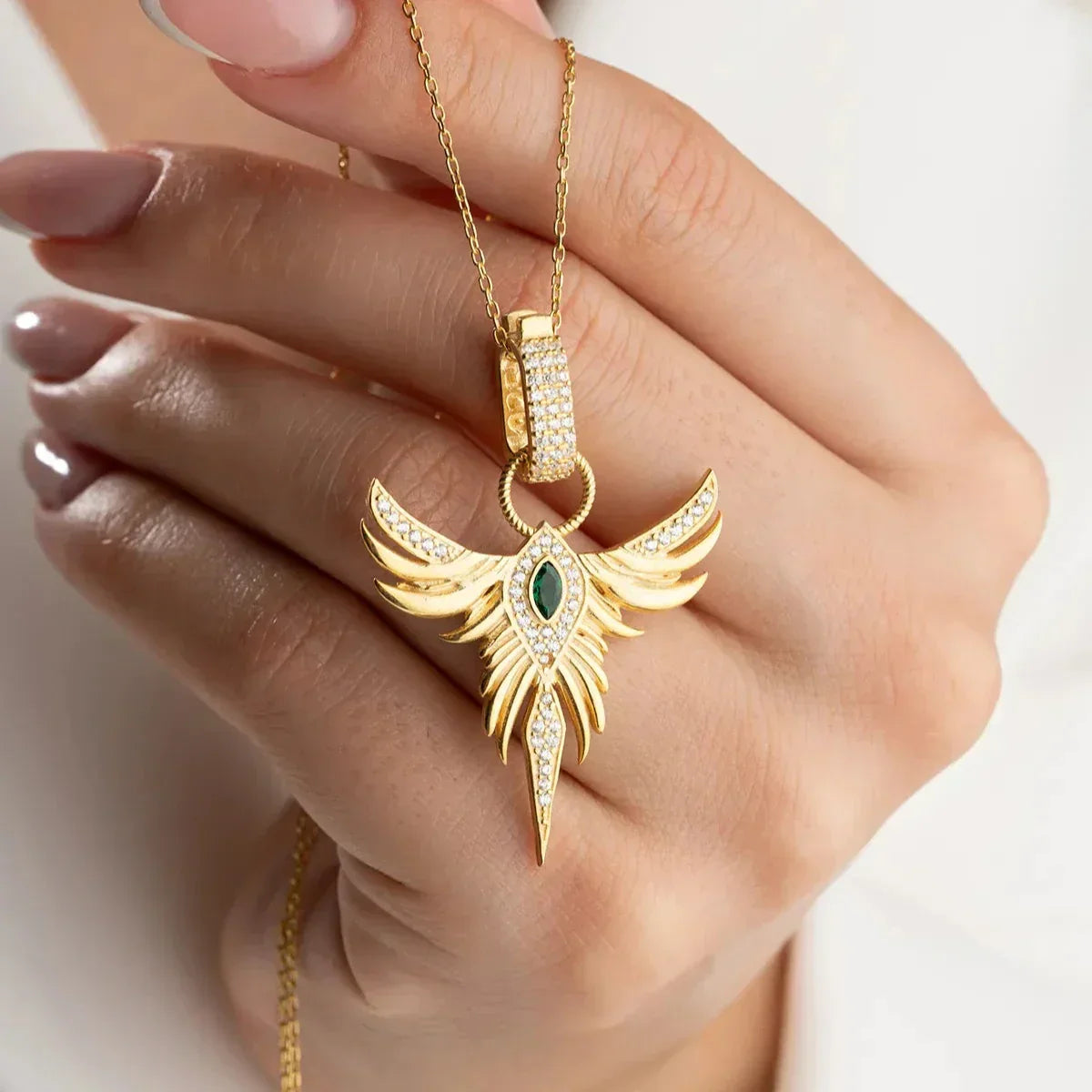 MIRAGE ZÜMRÜDÜANKA HALSKETTE | 925 SILBER