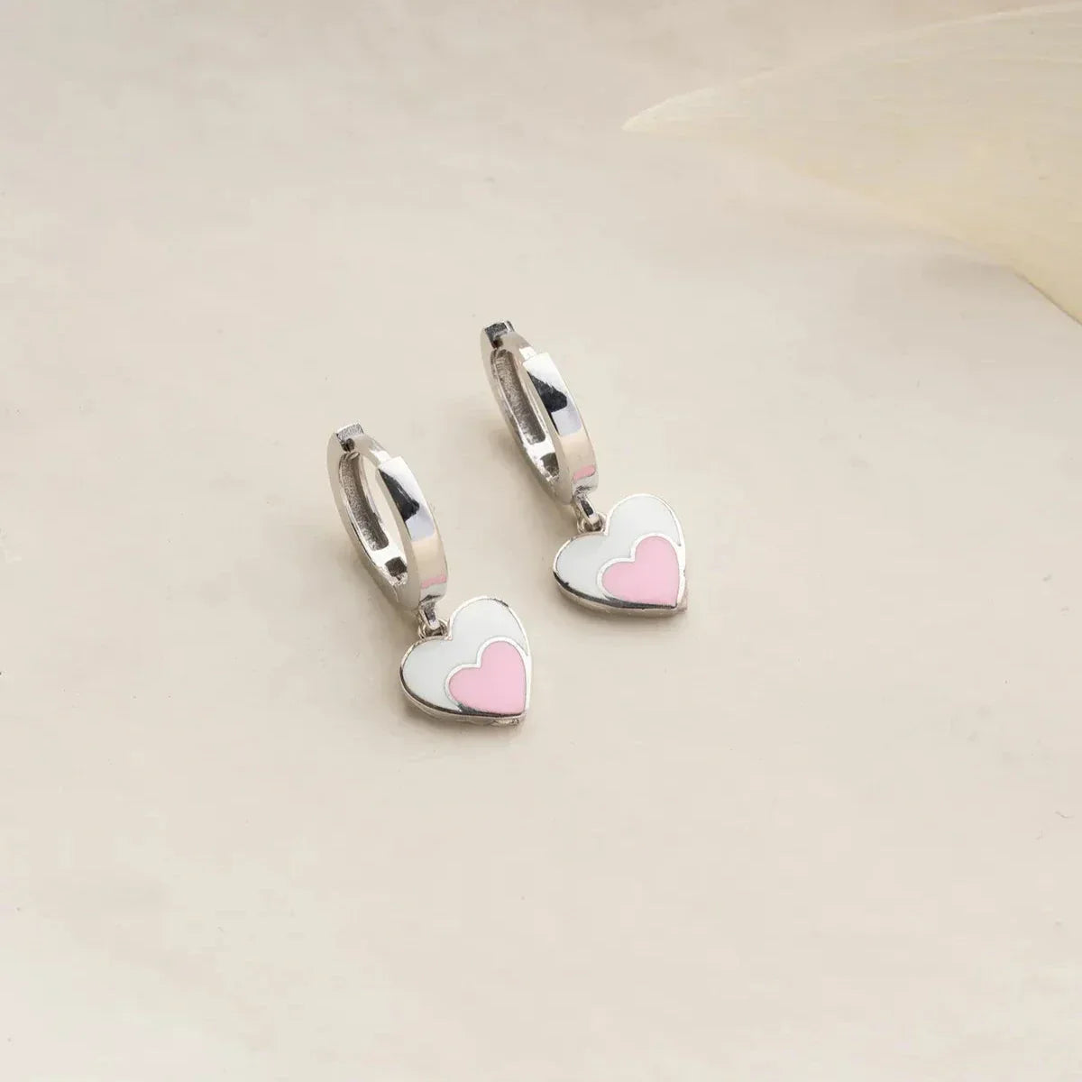 HERZ KINDER OHRRINGE | 925 SILBER