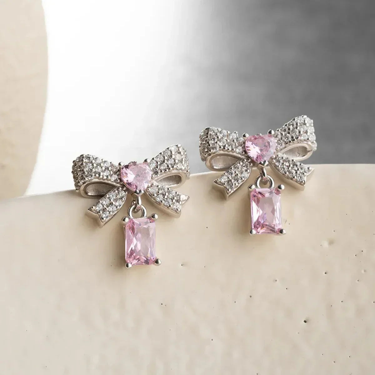 FLIEGE HERZ OHRRINGE | 925 SILBER