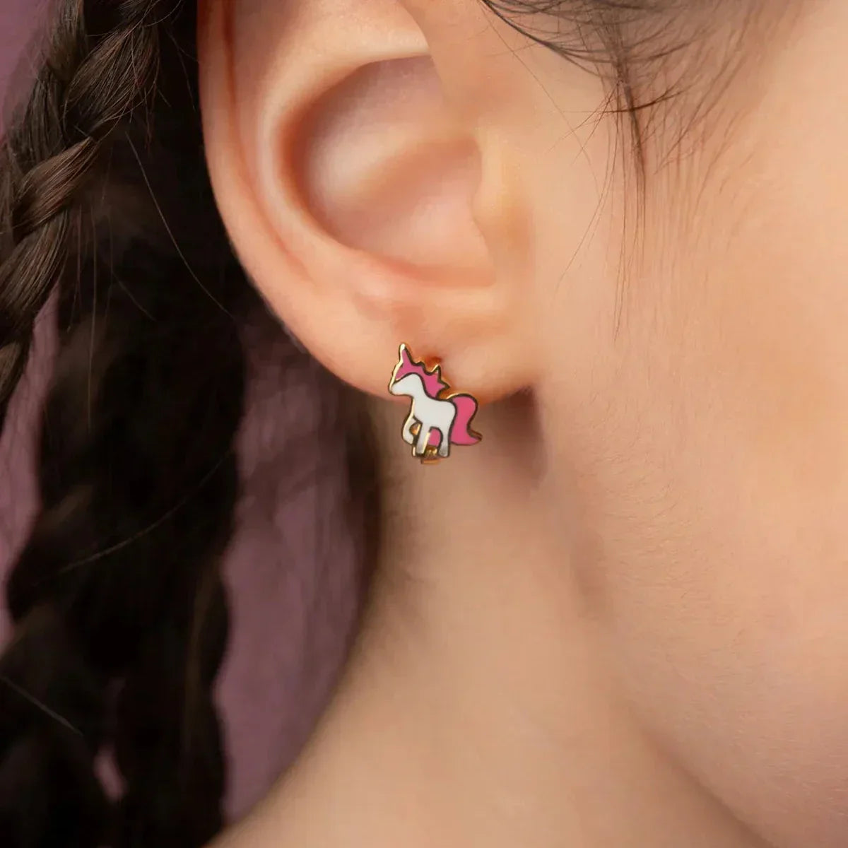 KINDER UNICORN OHRRINGE | 925 SILBER