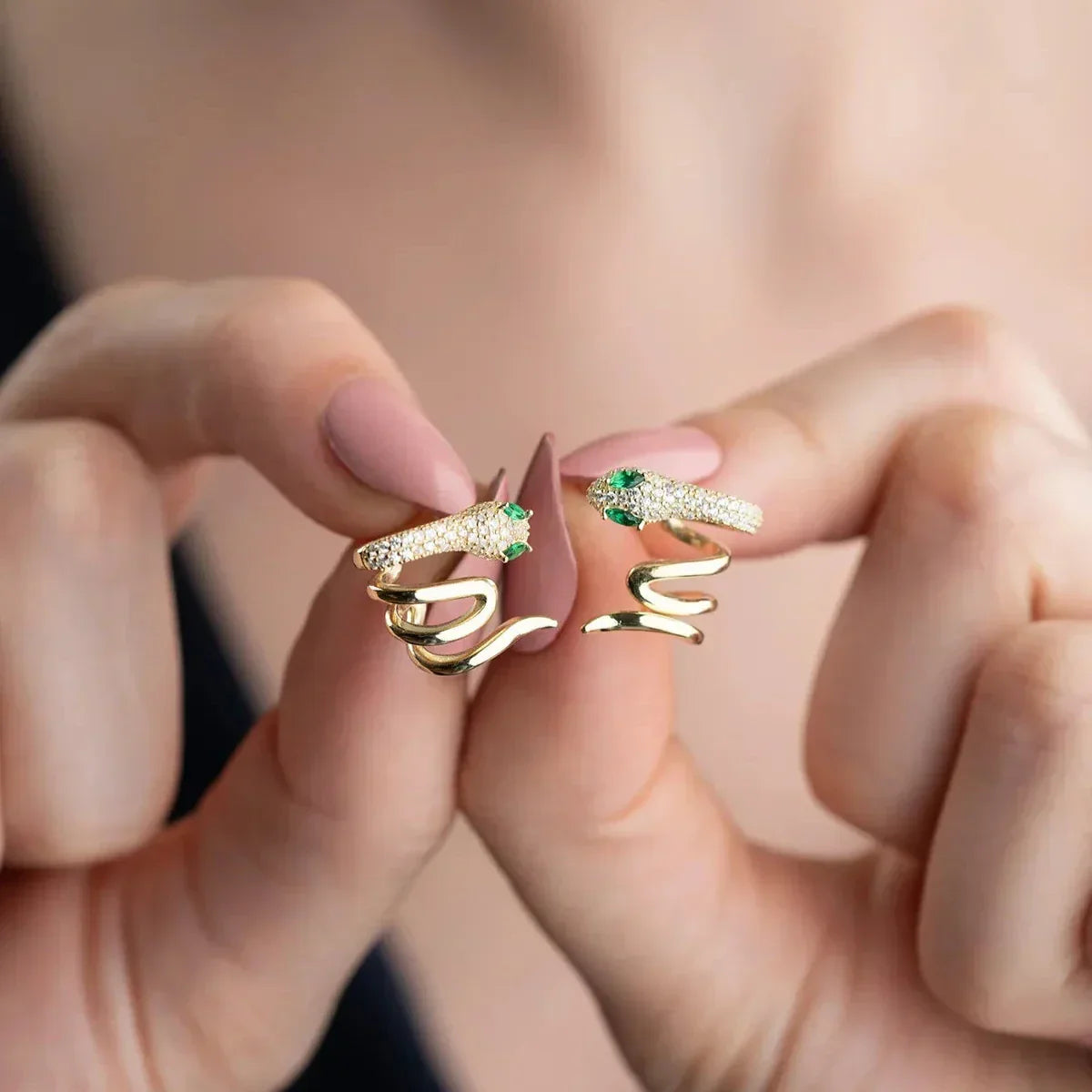 SCHLANGEN DESIGN OHRRINGE | 925 SILBER