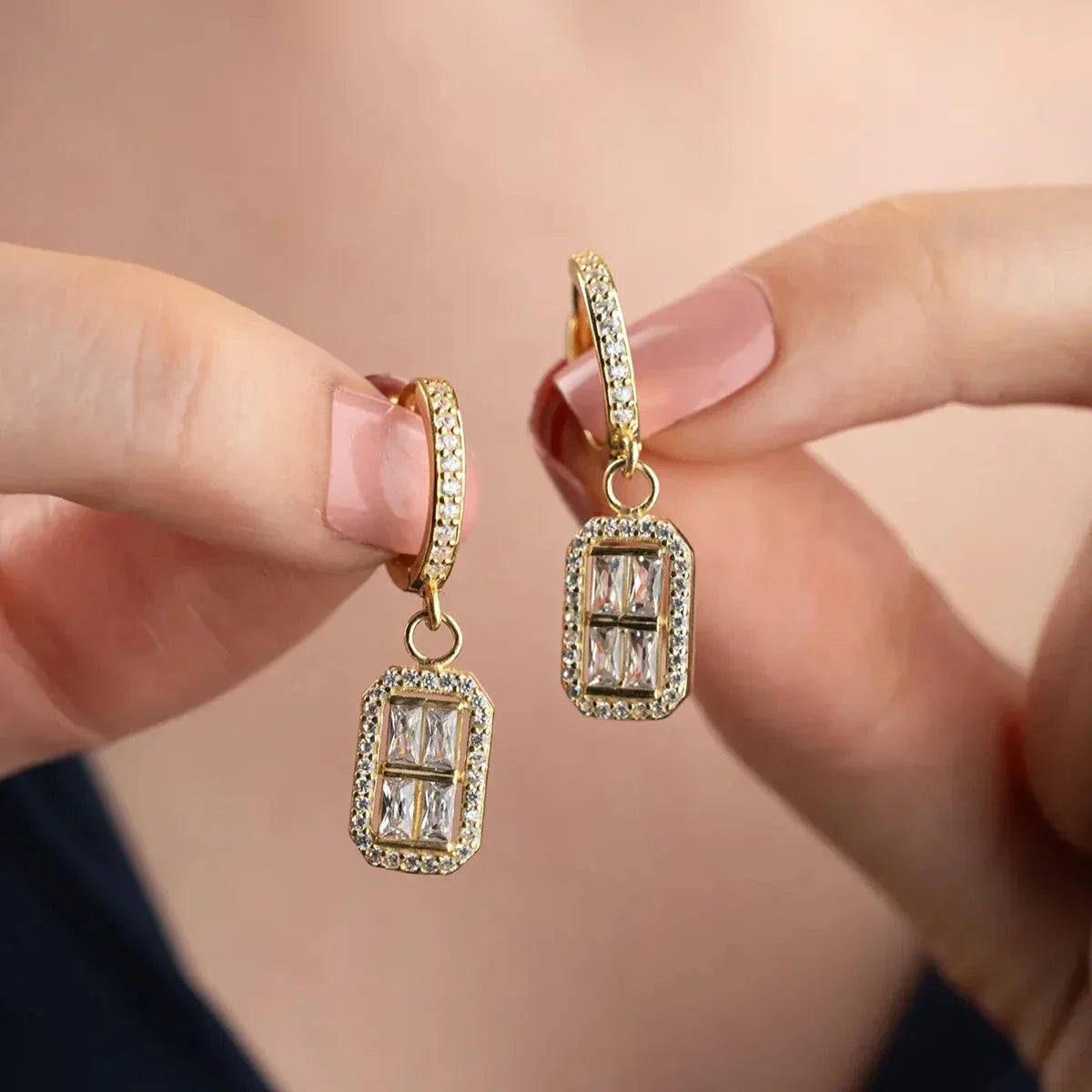 VELORA BAGUETTE OHRRINGE | 925 SILBER