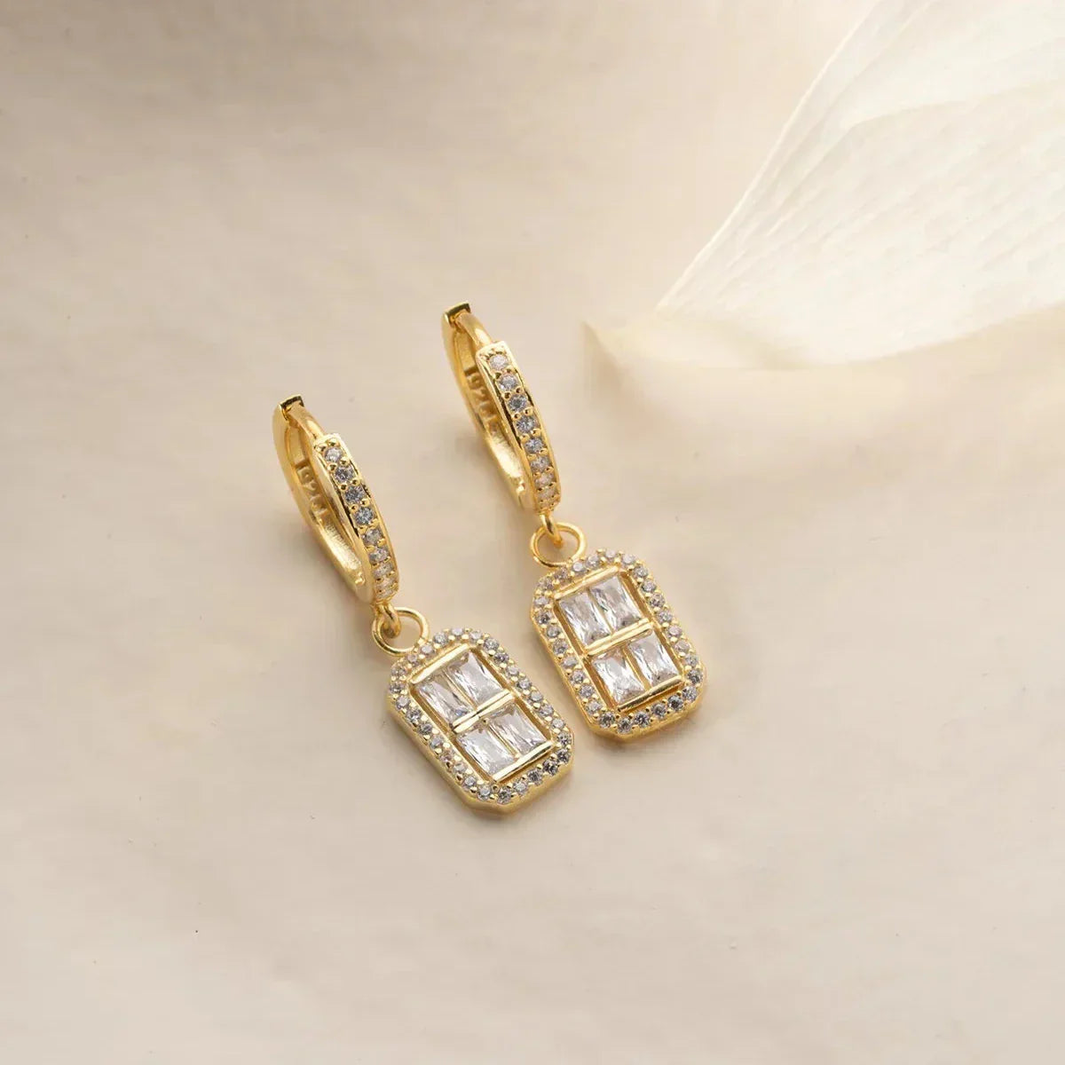 VELORA BAGUETTE OHRRINGE | 925 SILBER