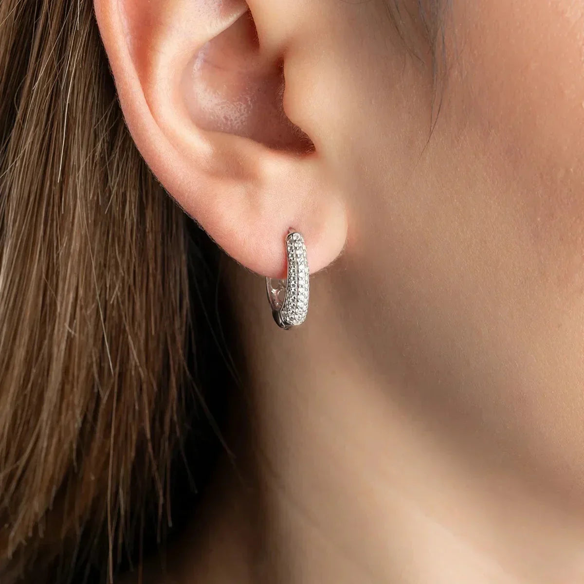 STONE MINI OHRRING | 925 SILBER