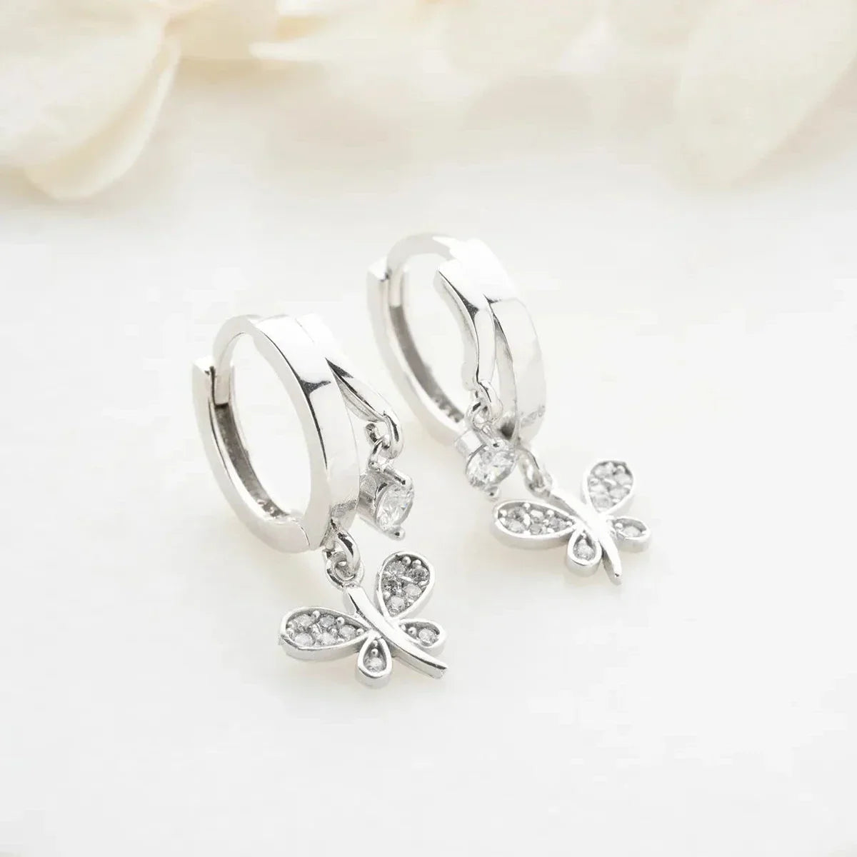 LIBELLE & ZIRKONIA OHRRINGE | 925 SILBER