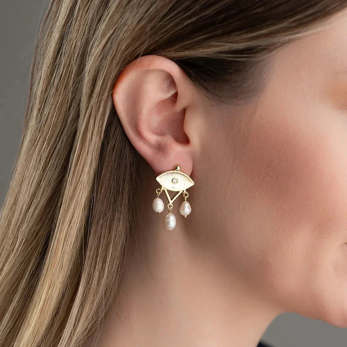 PERLENAUGEN OHRRINGE | 925 SILBER