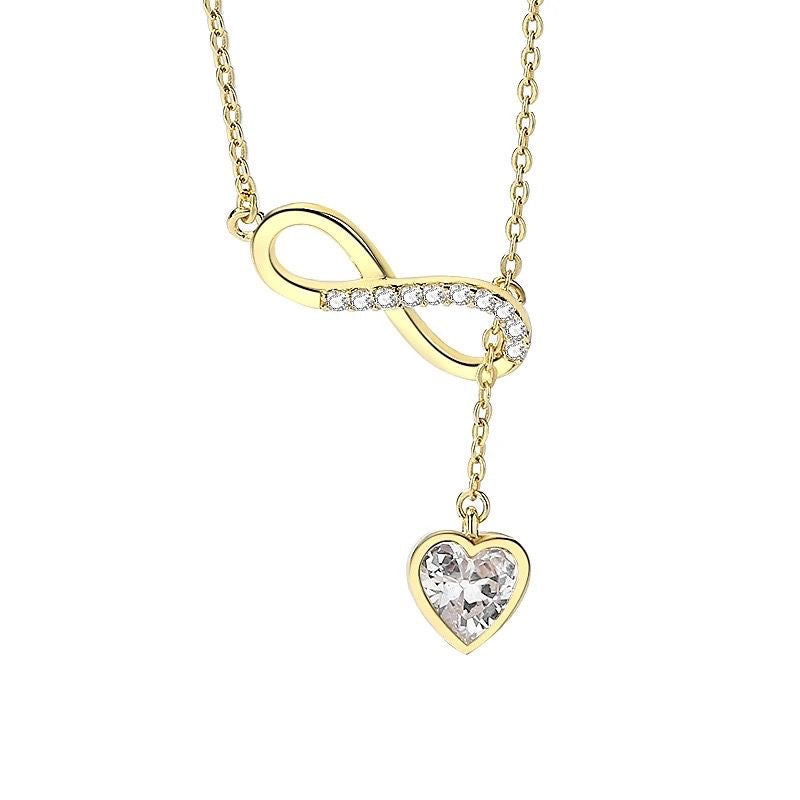 Infinity Halskette mit Herz (9007169798487)