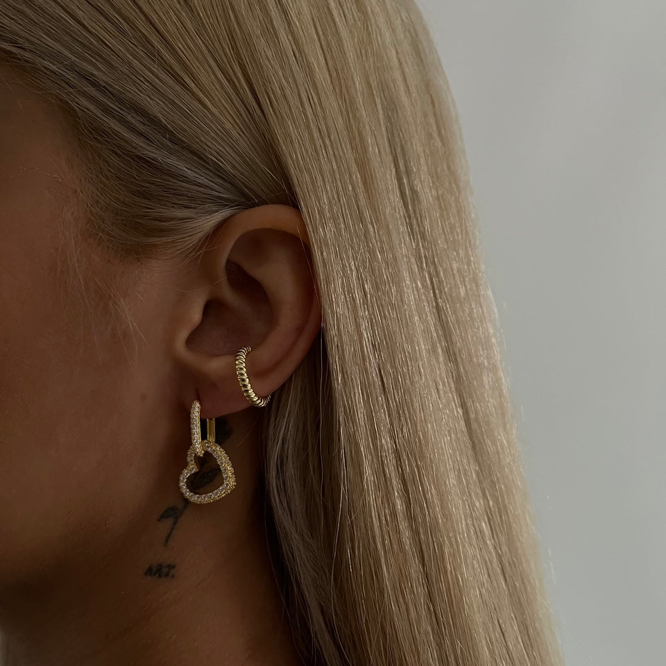 Hängende Herz Ohrringe (7042148368429)