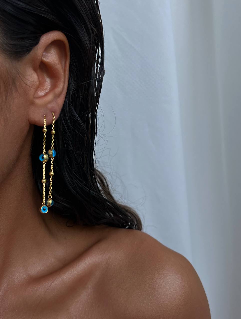 BULLET NAZAR OHRRINGE | 925 SILBER