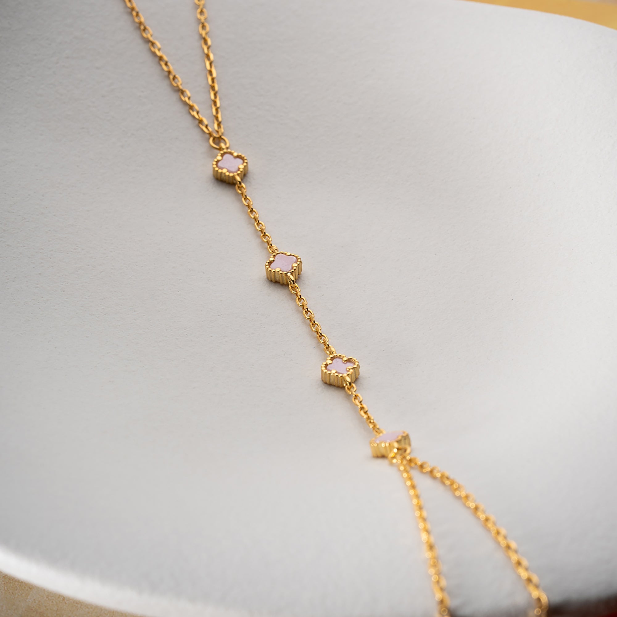 MINI KLEE ROSA HANDKETTE | 925 SILBER