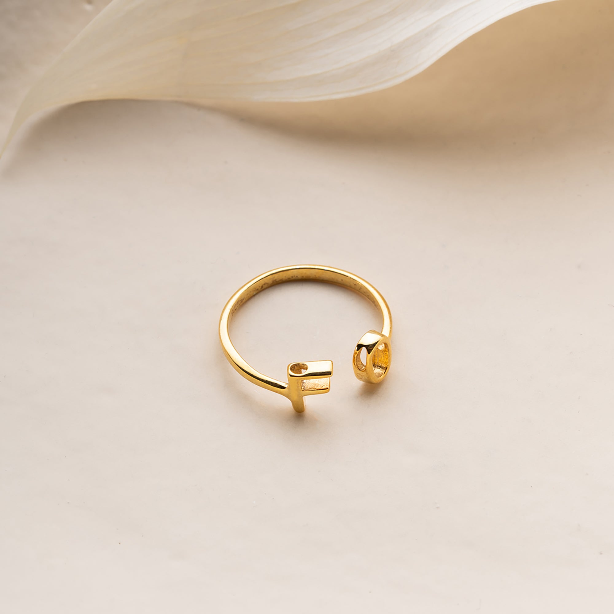 BUCHSTABEN RING | 925 SILBER