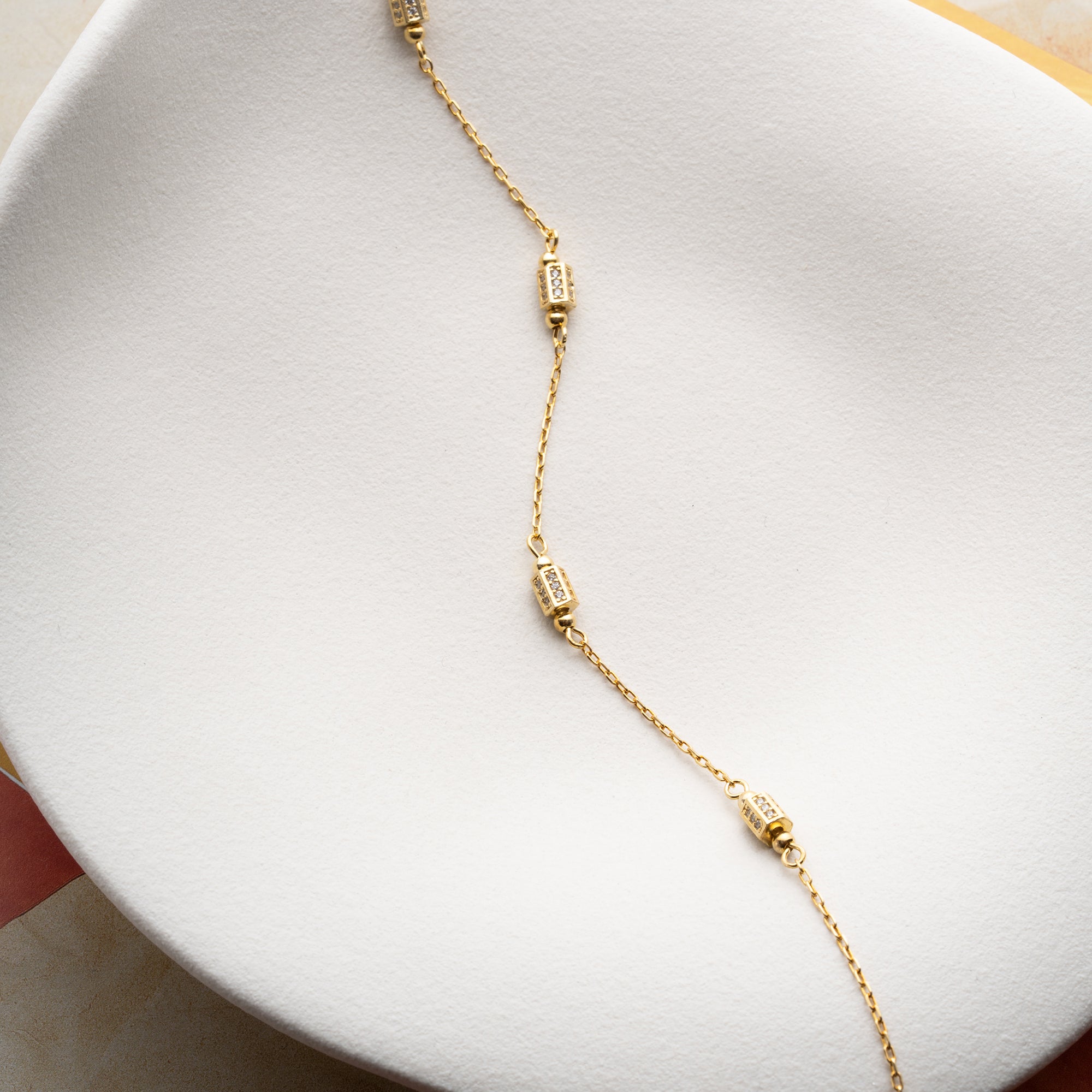 SELENE FUSSKETTE | 925 SILBER