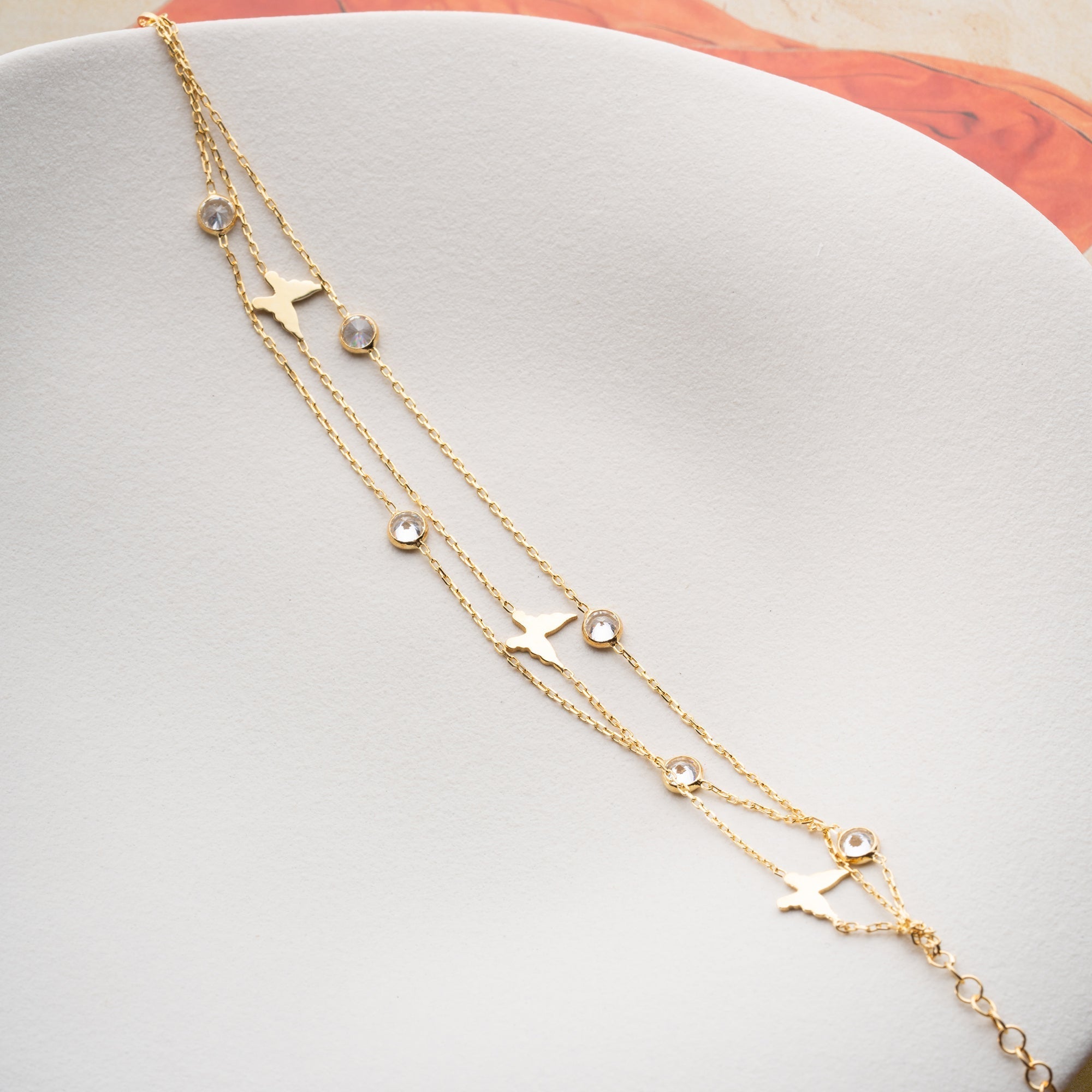 BUTTERFLY STONE ARMBAND | 925 SILBER