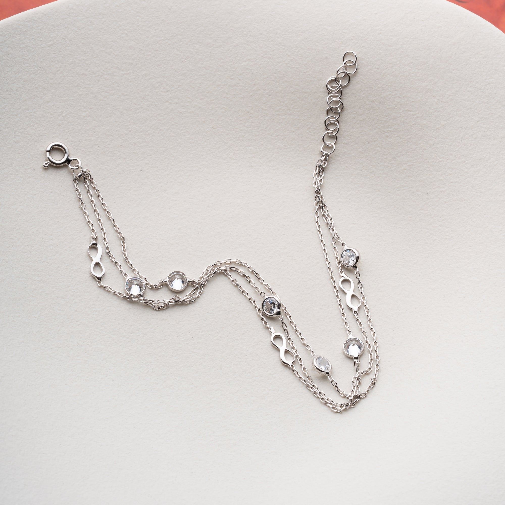 INFINITY STONE ARMBAND | 925 SILBER