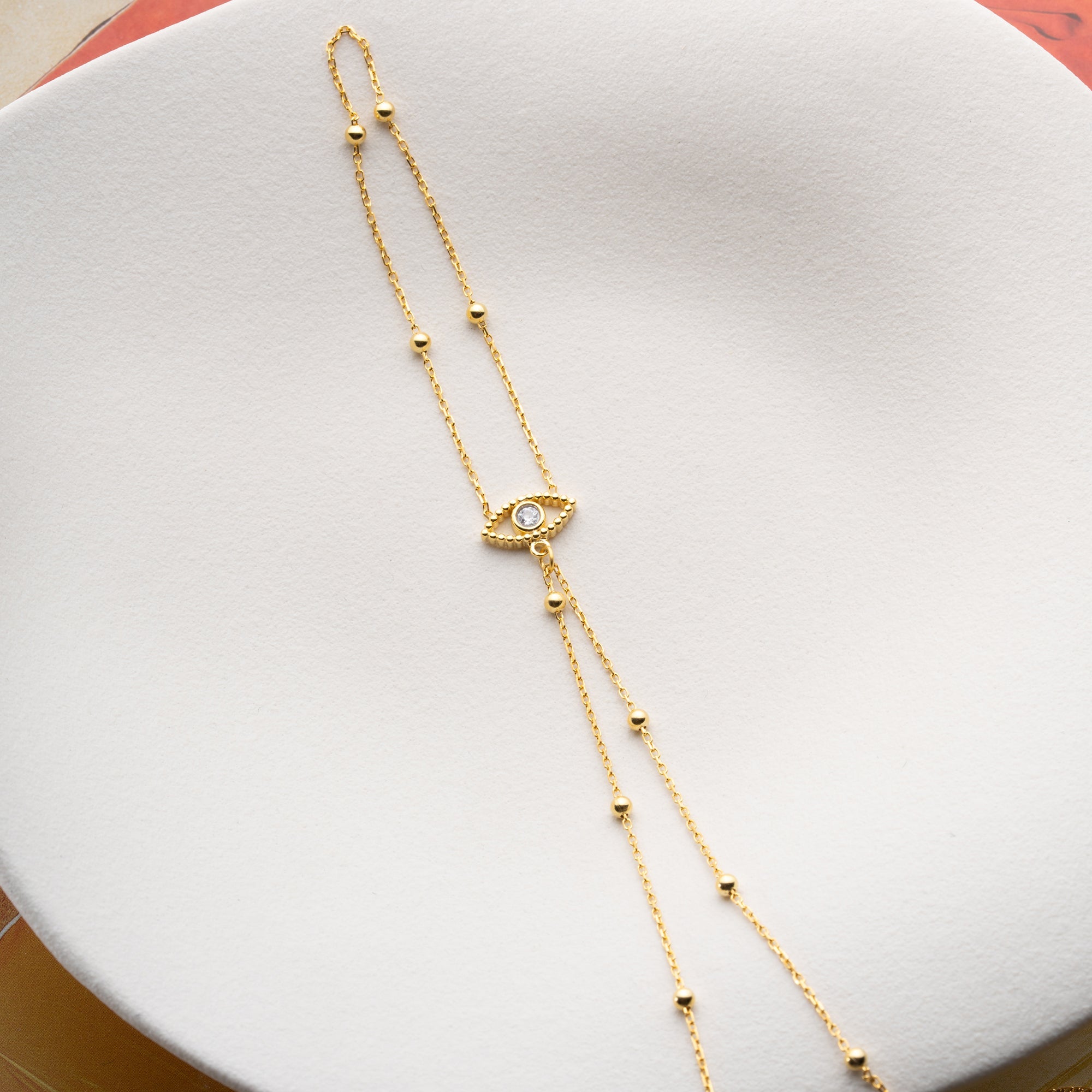 ZIRKONIA AUGE HANDKETTE | 925 SILBER