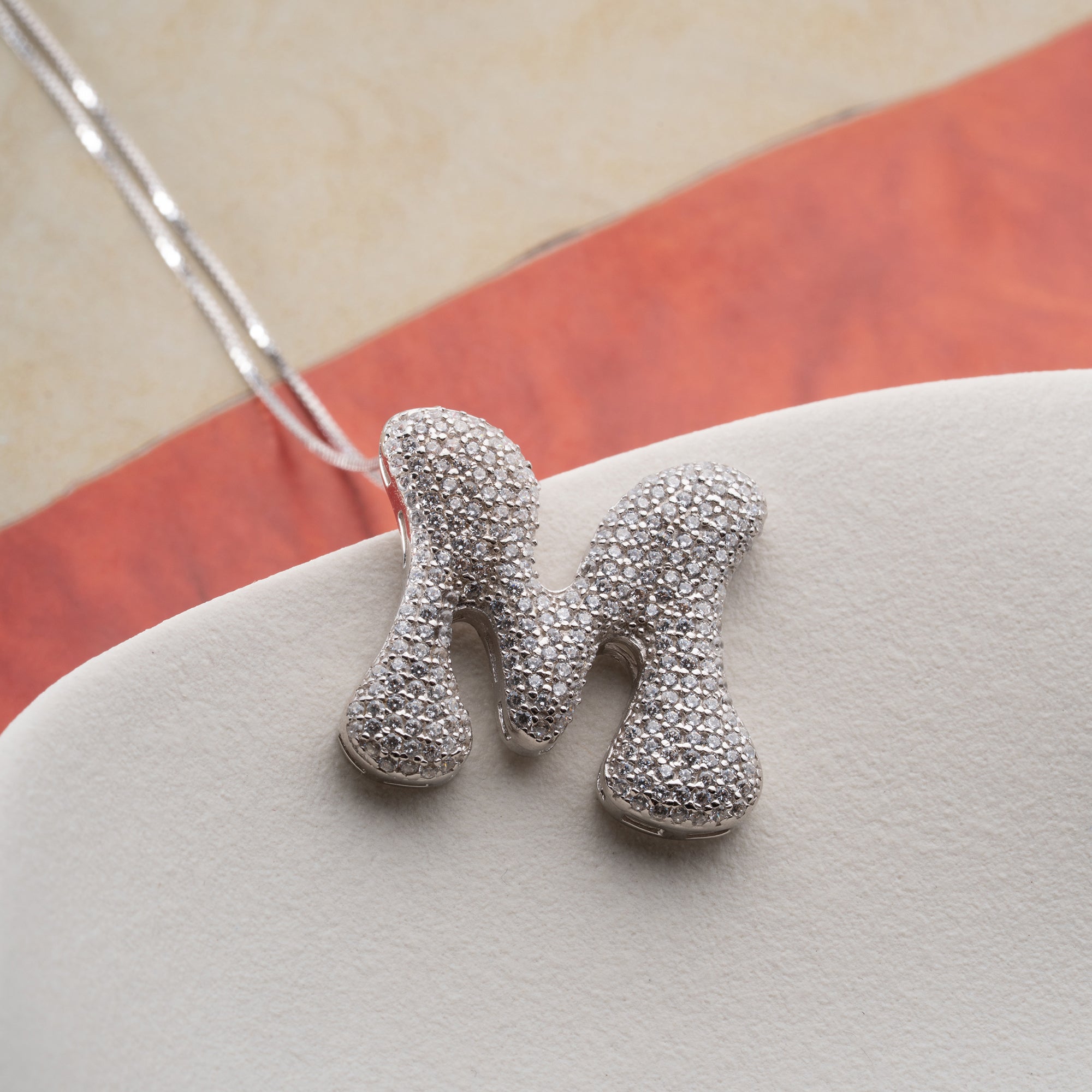 ICON BOMB ZIRKONIA BUCHSTABEN HALSKETTE | 925 SILBER