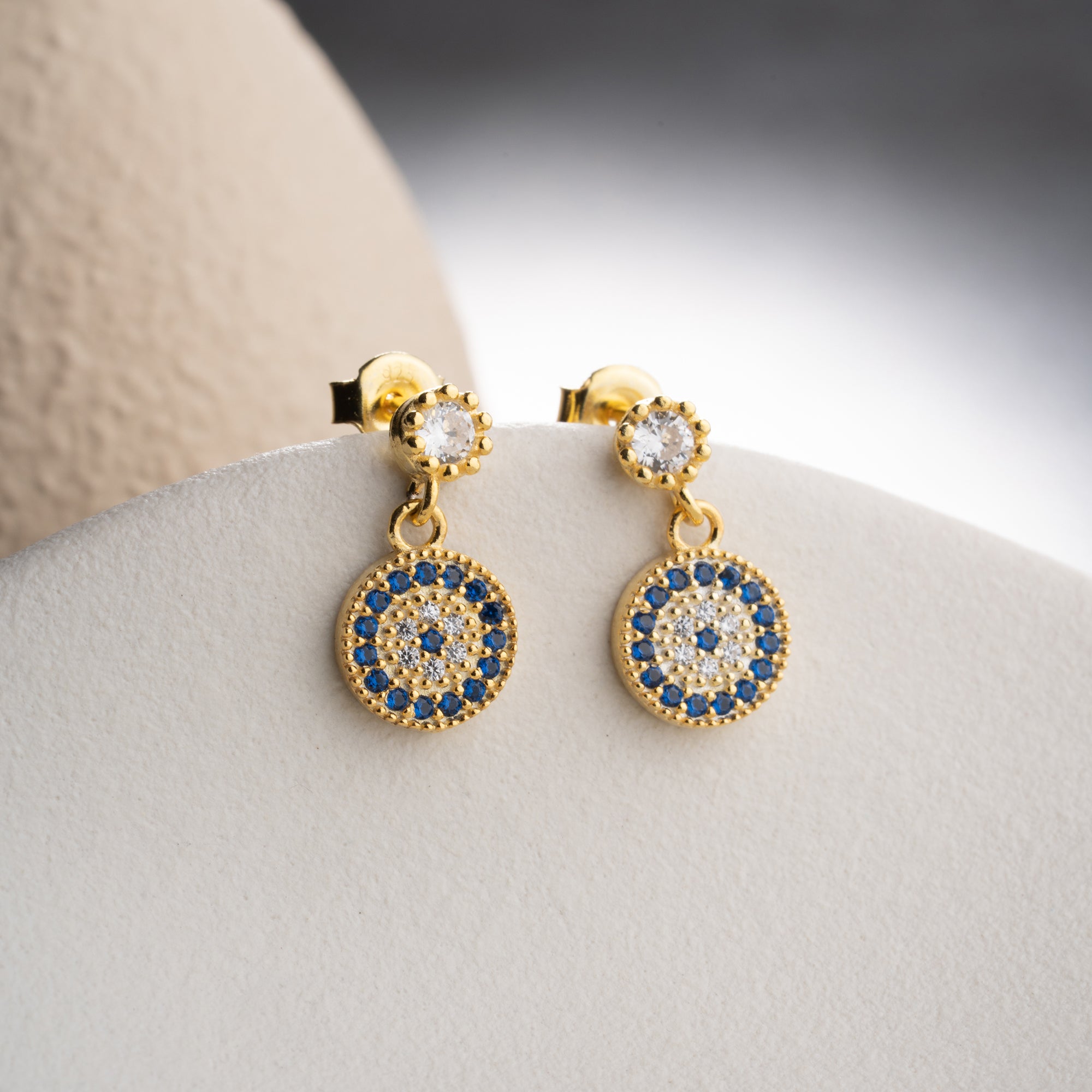 NAZAR STONE OHRRINGE | 925 SILBER