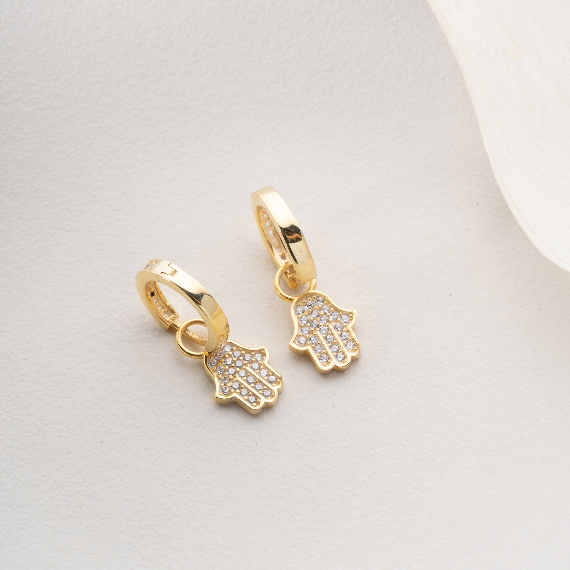 FATIMAS HAND STONE OHRRINGE | 925 SILBER