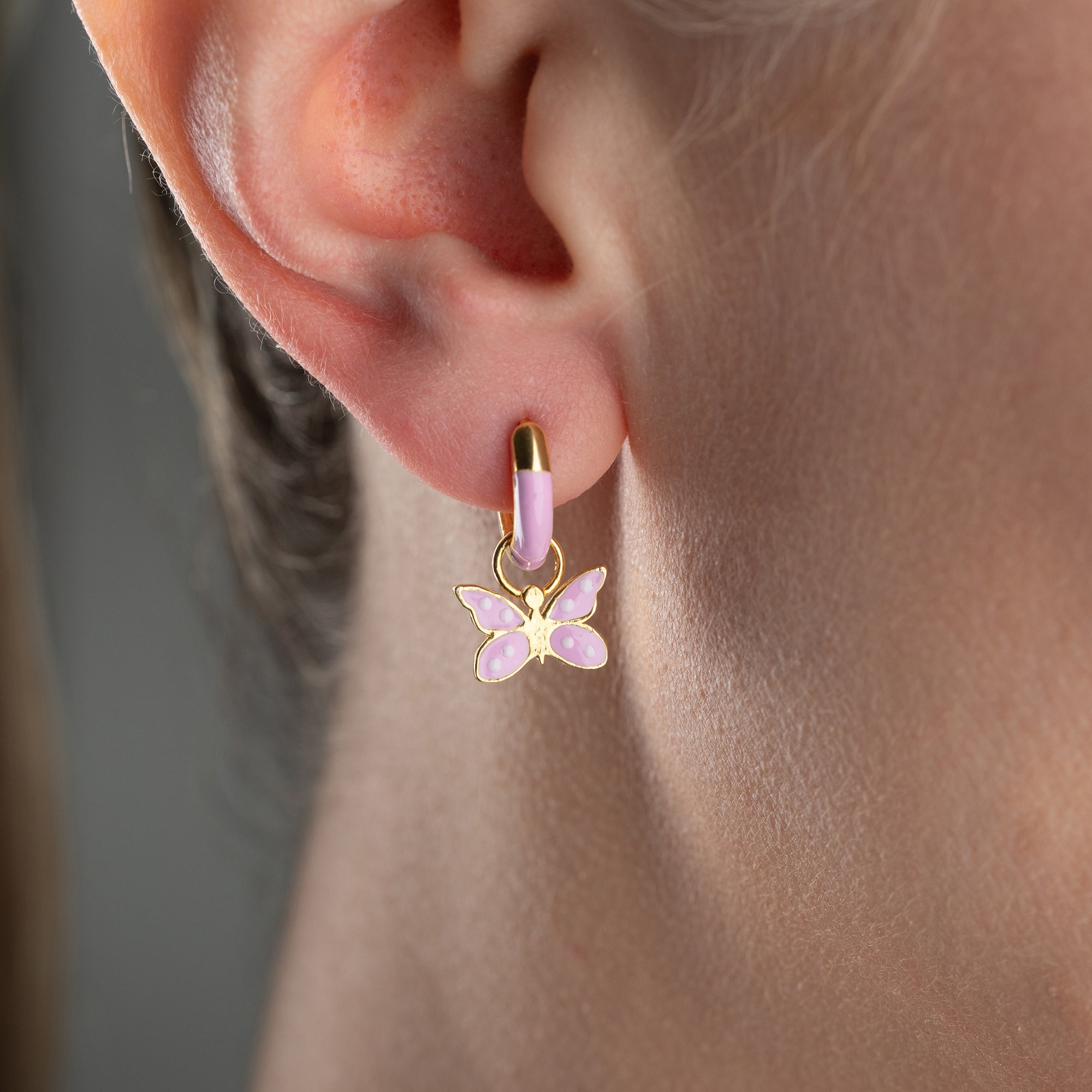 KINDER SCHMETTERLING OHRRINGE | 925 SILBER