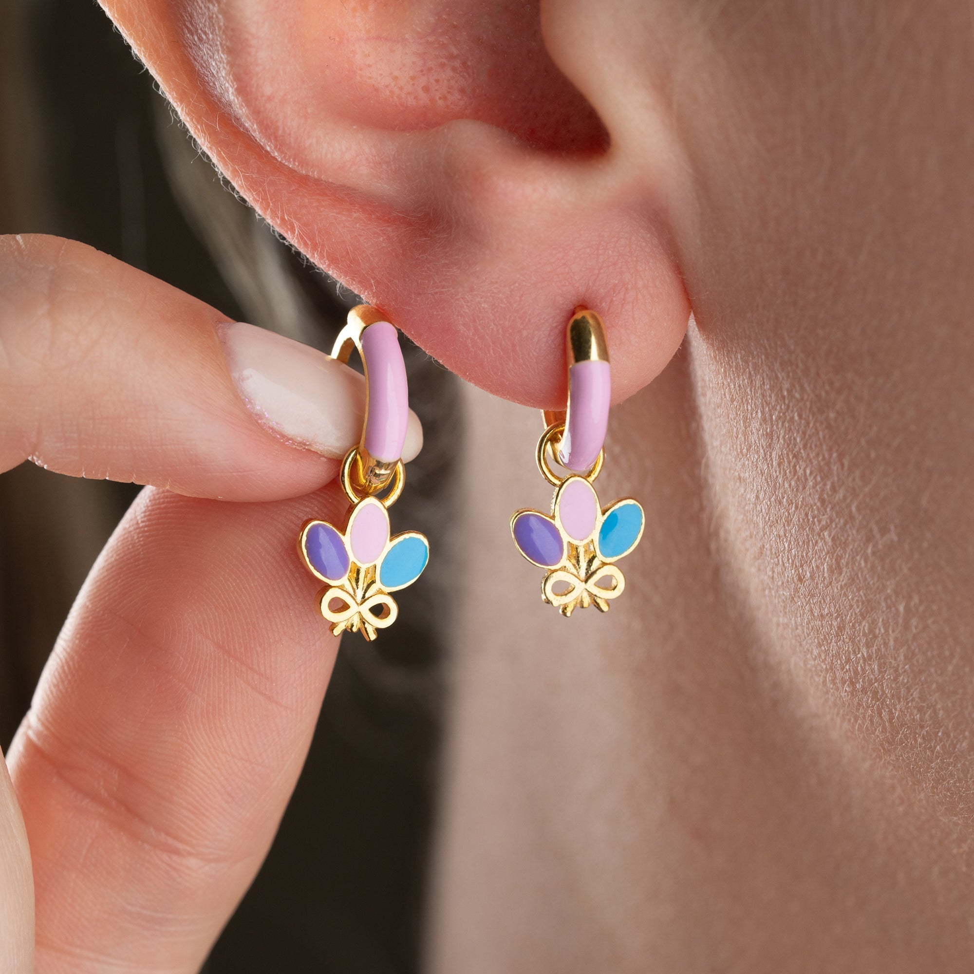 KINDER BALLON OHRRINGE| 925 SILBER