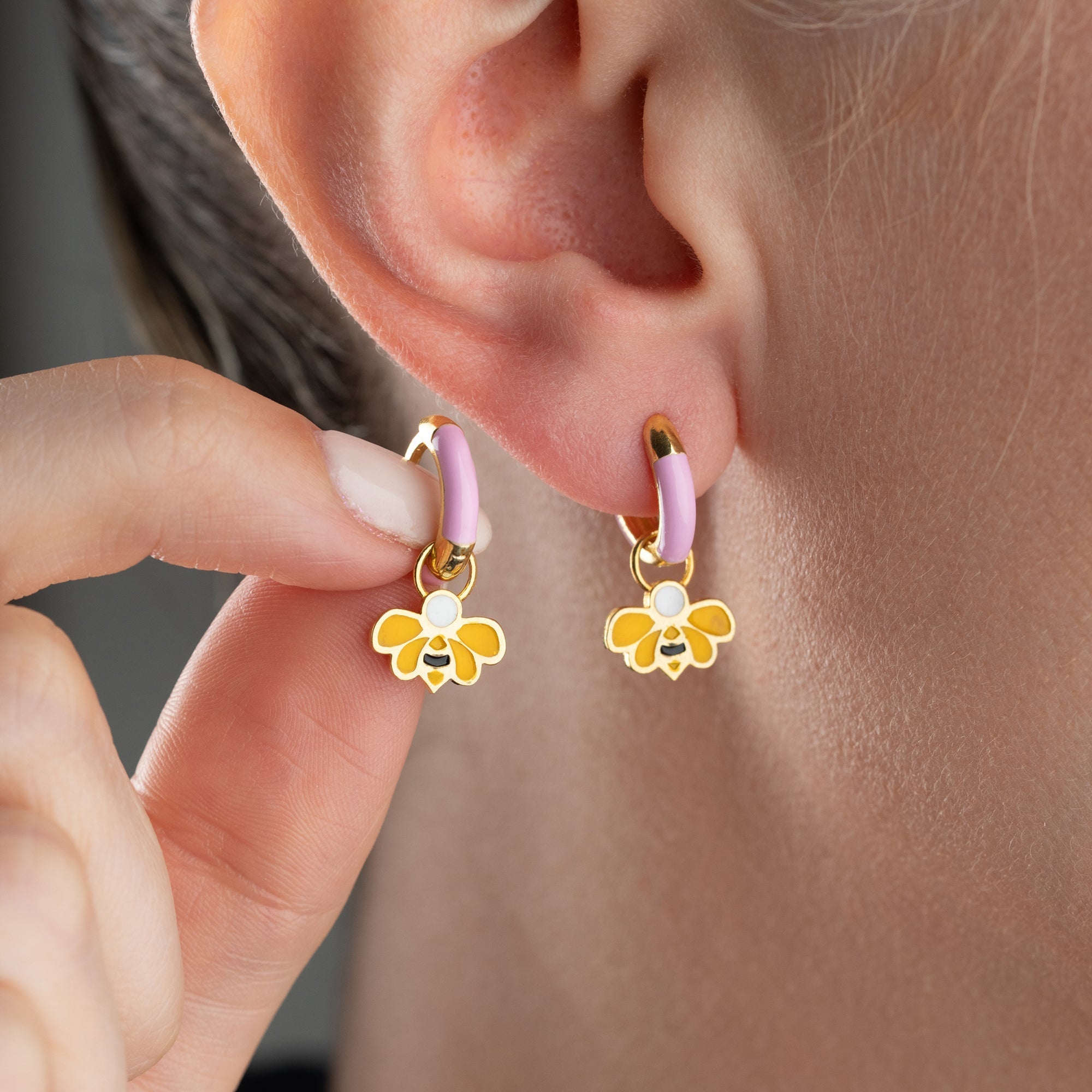 KINDER BEE OHRRINGE| 925 SILBER