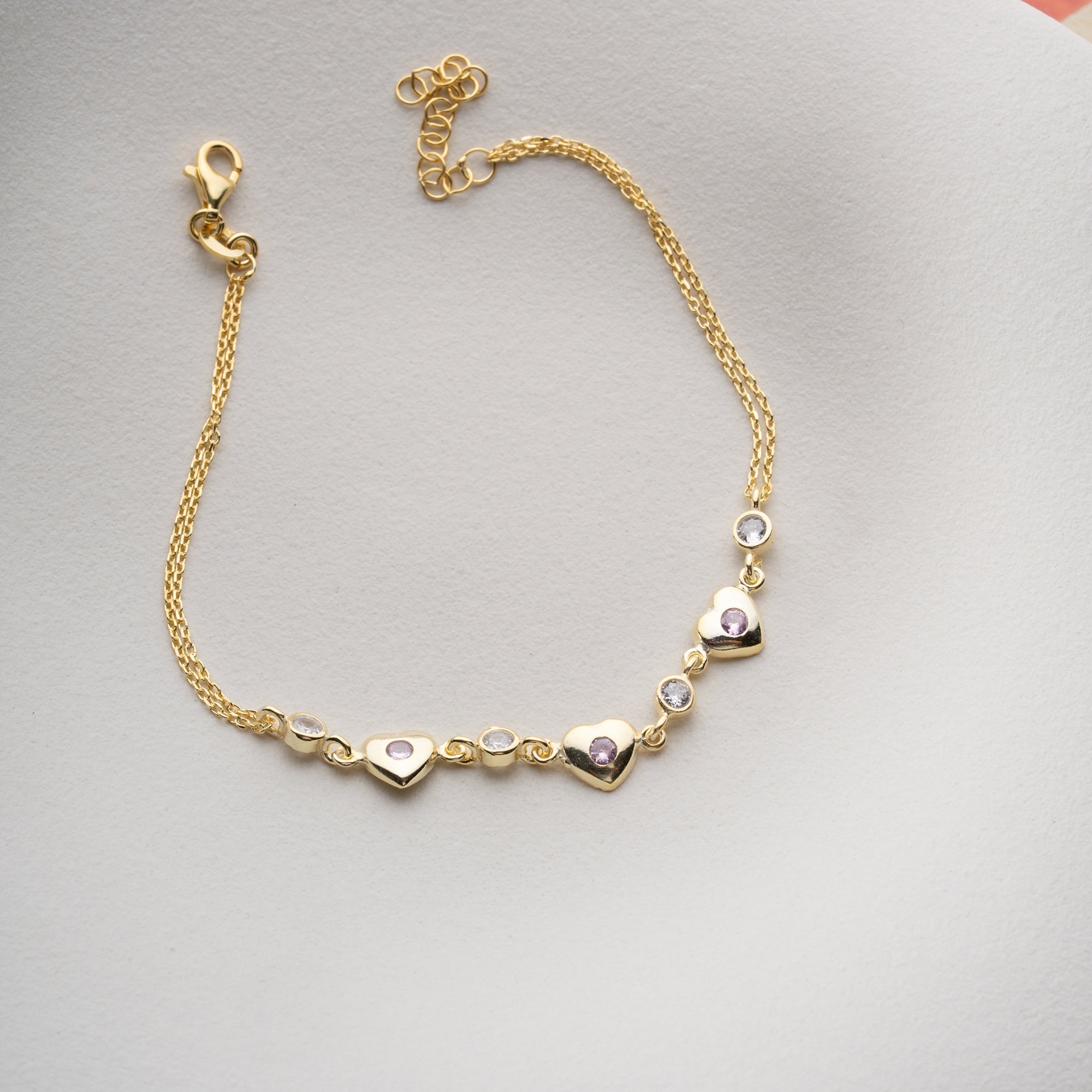 MULTI HERZ ARMBAND | 925 SILBER