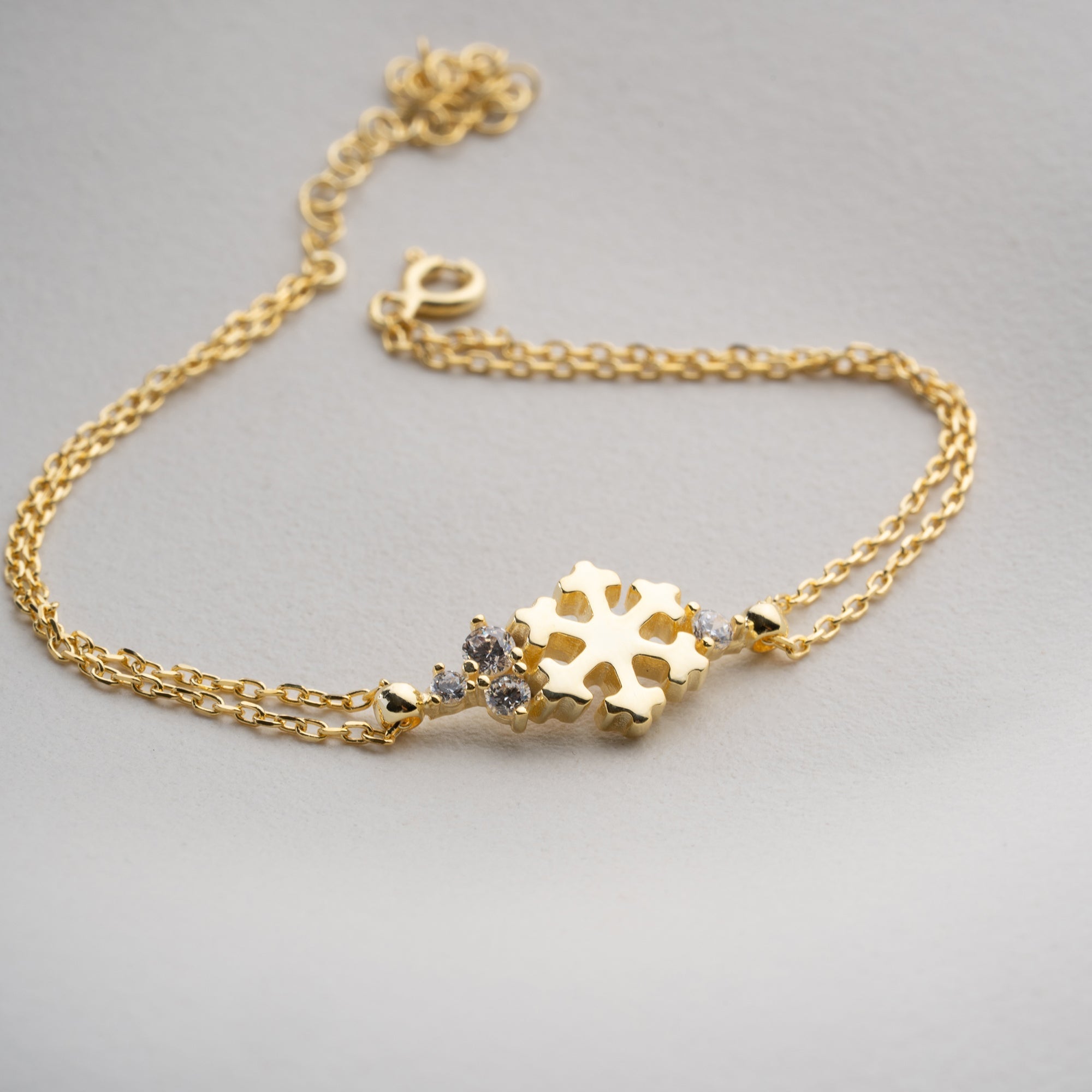 SCHNEEFLOCKE STONE ARMBAND | 925 SILBER