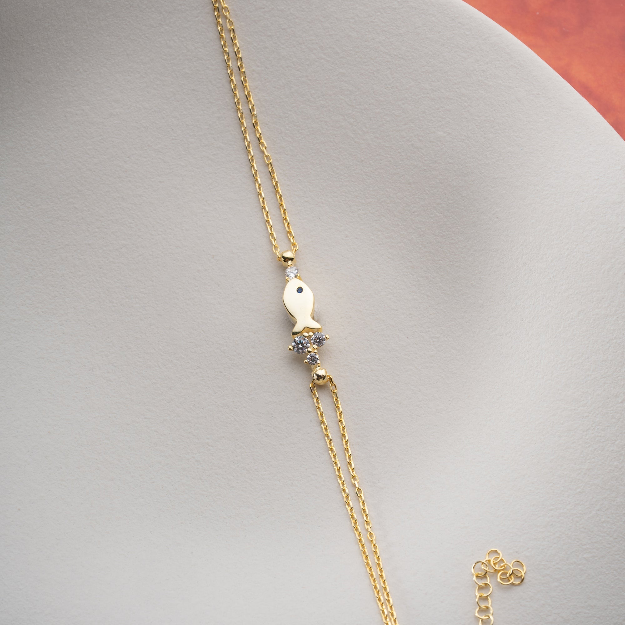 FISH STONE ARMBAND | 925 SILBER