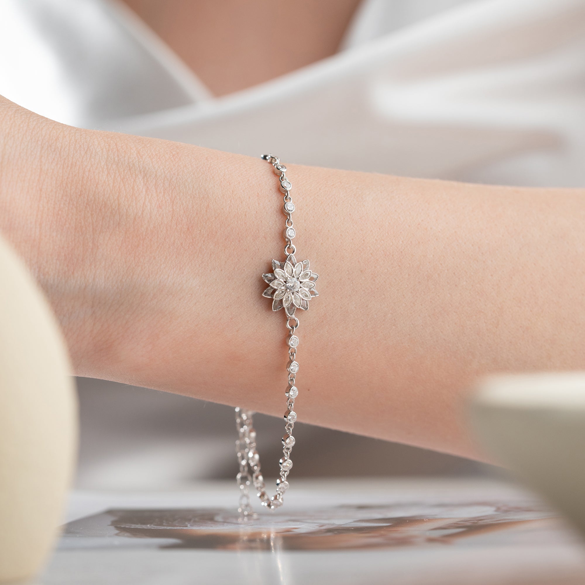 LOTUS ARMKETTE | 925 SILBER