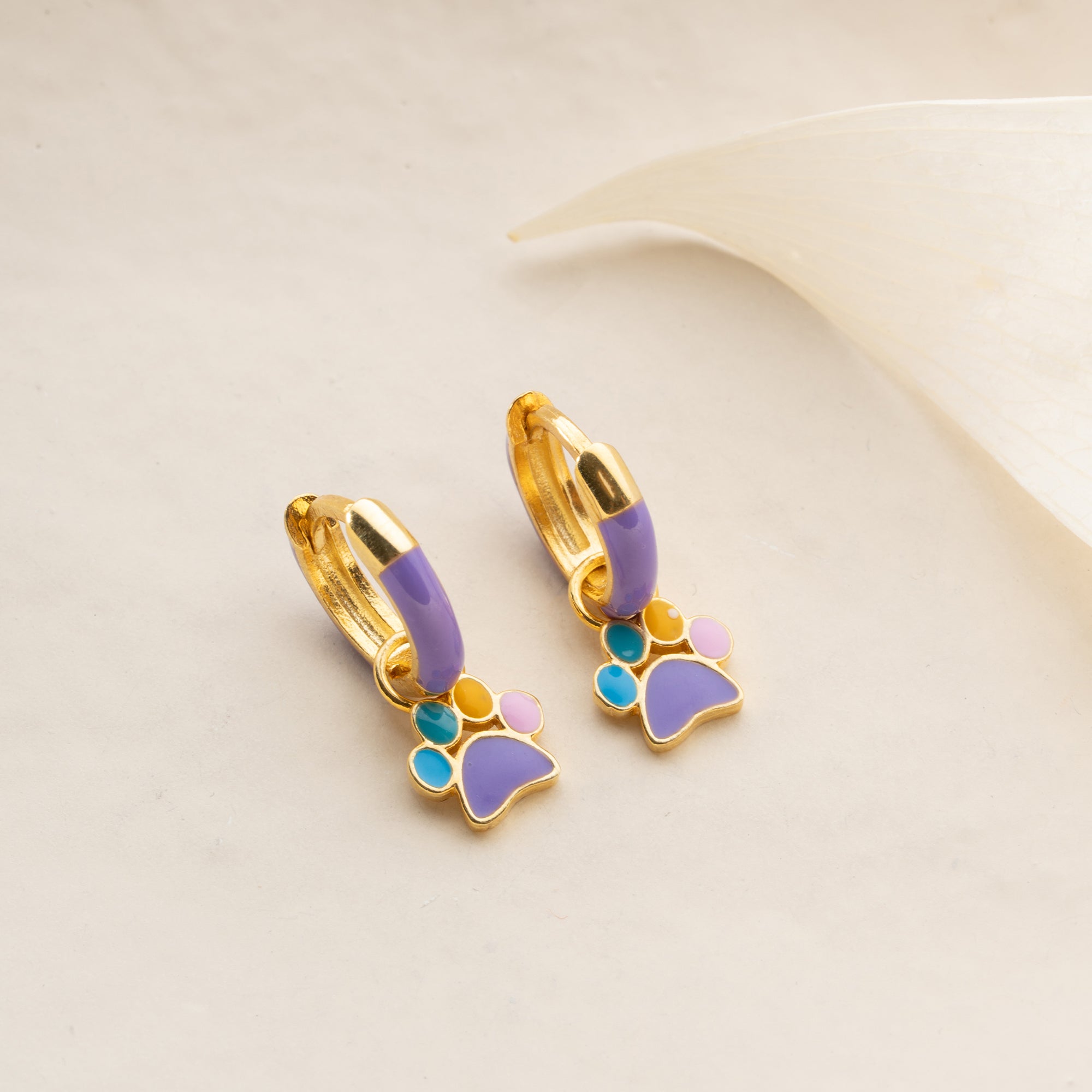 KINDER PFOTE OHRRINGE | 925 SILBER