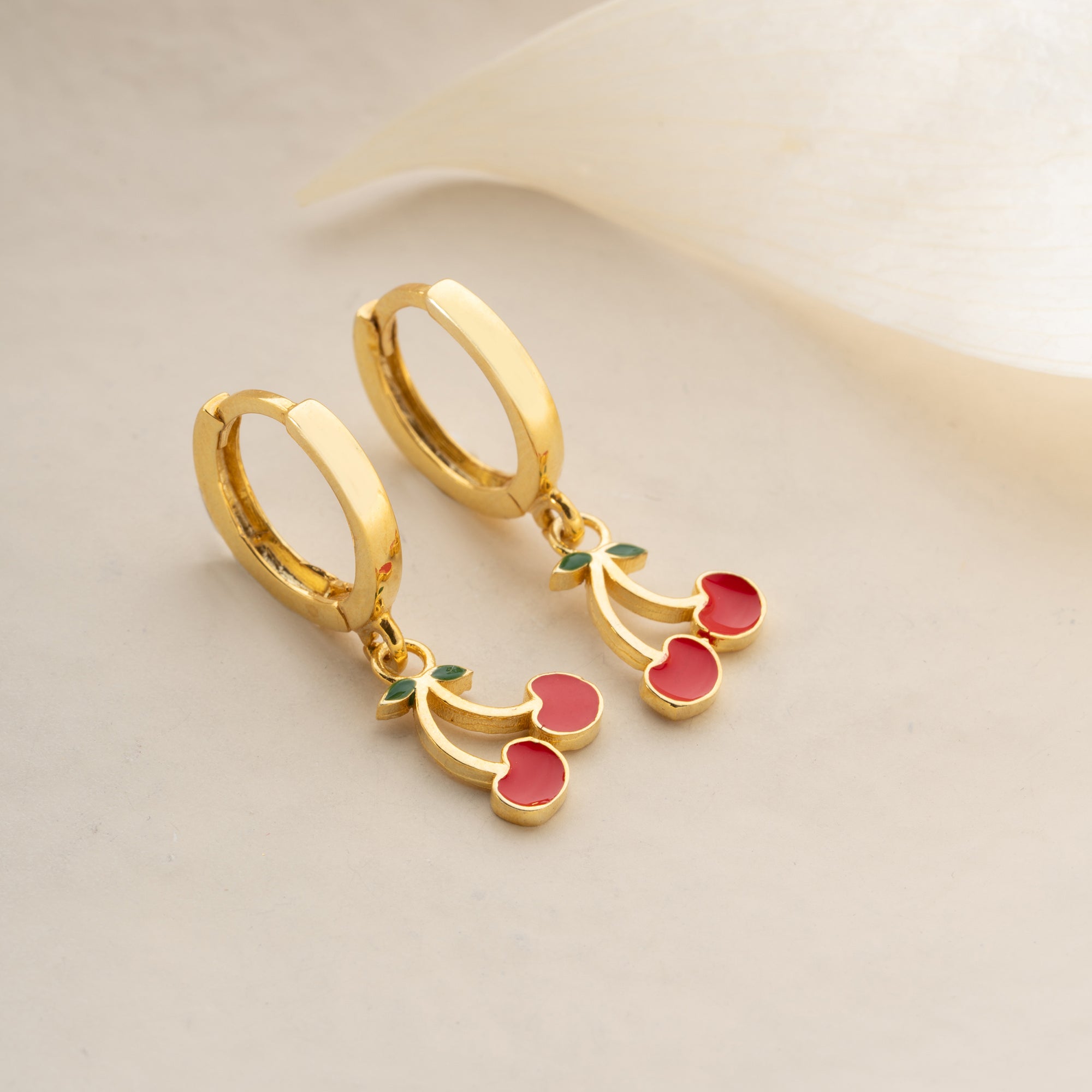 KINDER KIRSCHE OHRRINGE | 925 SILBER