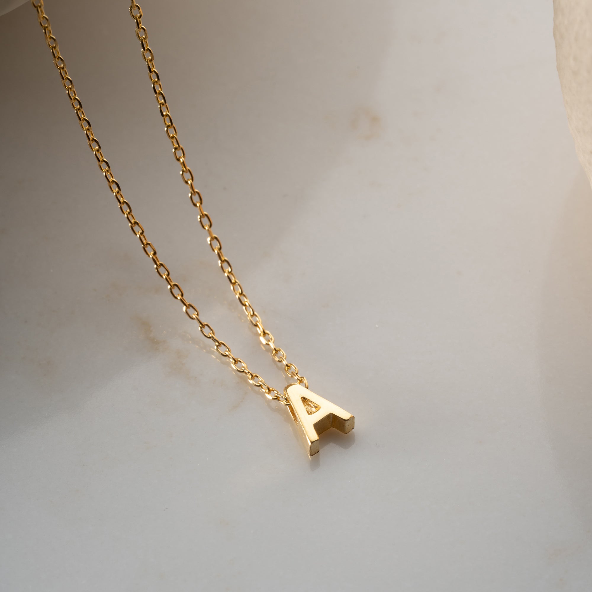 MINIMAL BUCHSTABEN HALSKETTE | 925 SILBER