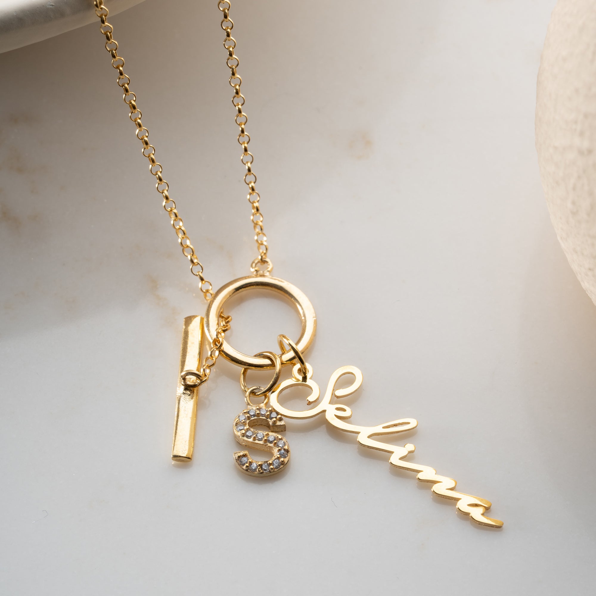 RUNDE CHAIN NAMENSKETTE | 925 SILBER