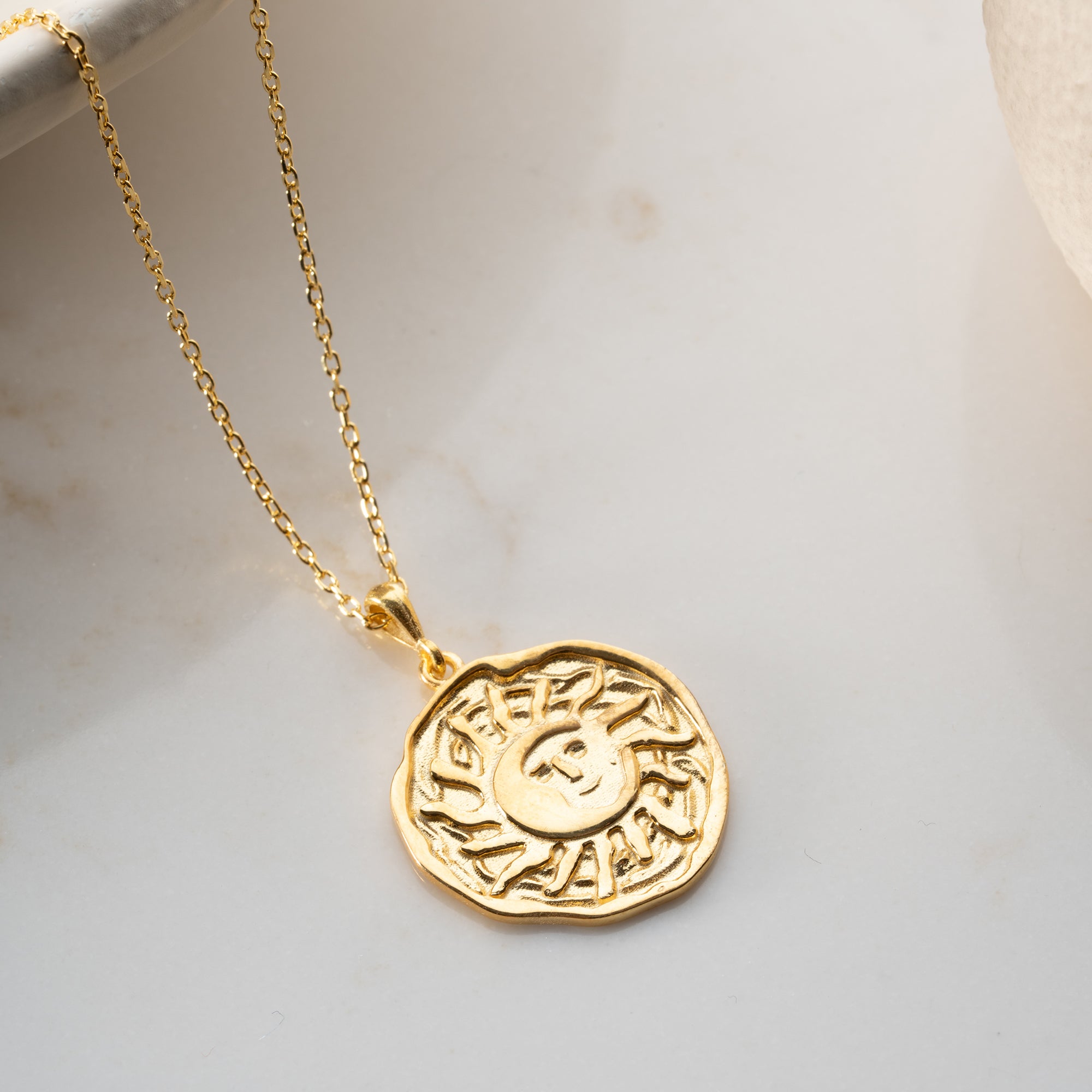 VINTAGE SUN HALSKETTE | 925 SILBER