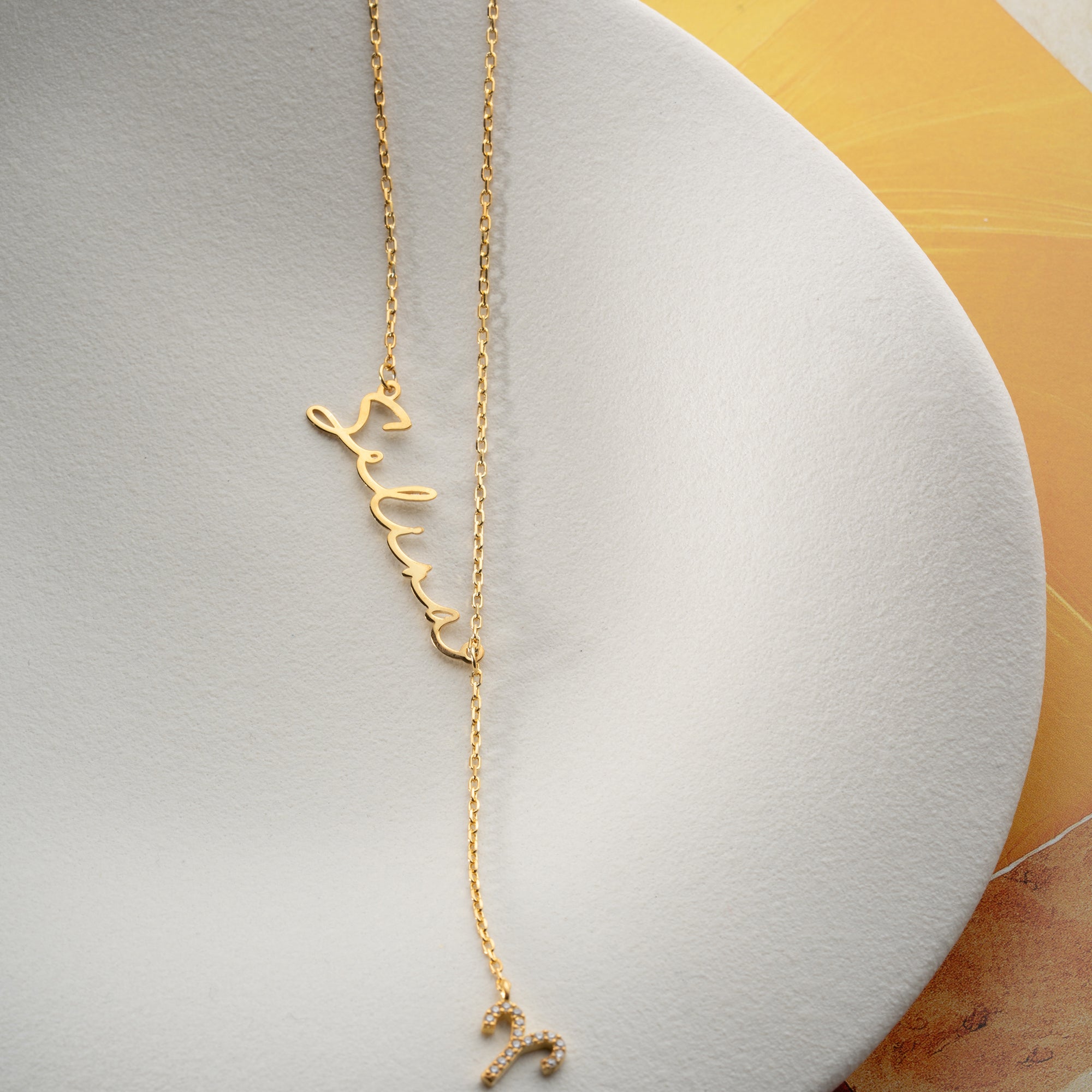 NAMENSKETTE MIT HÄNGEND STERNZEICHEN | 925 SILBER