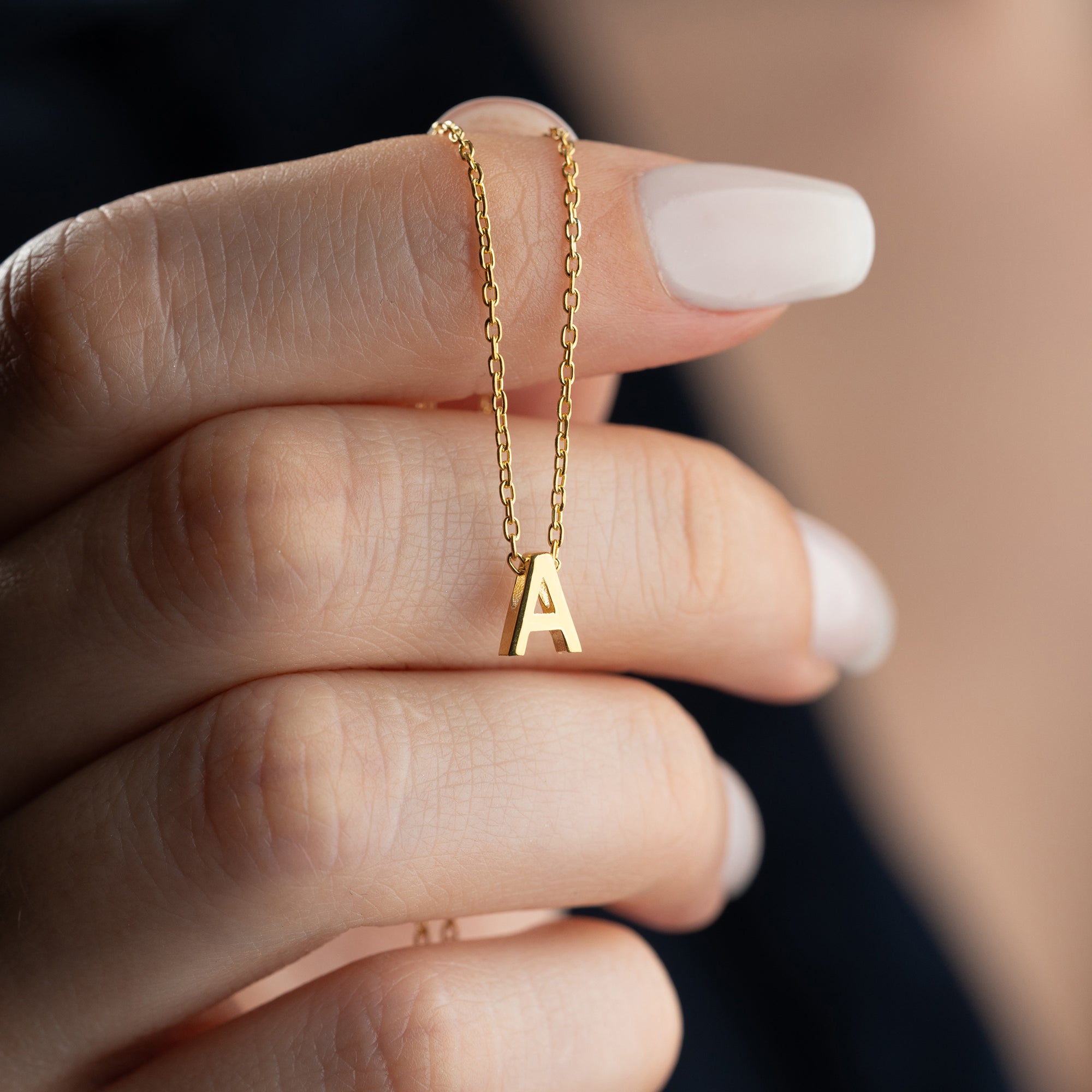 MINIMAL BUCHSTABEN HALSKETTE | 925 SILBER