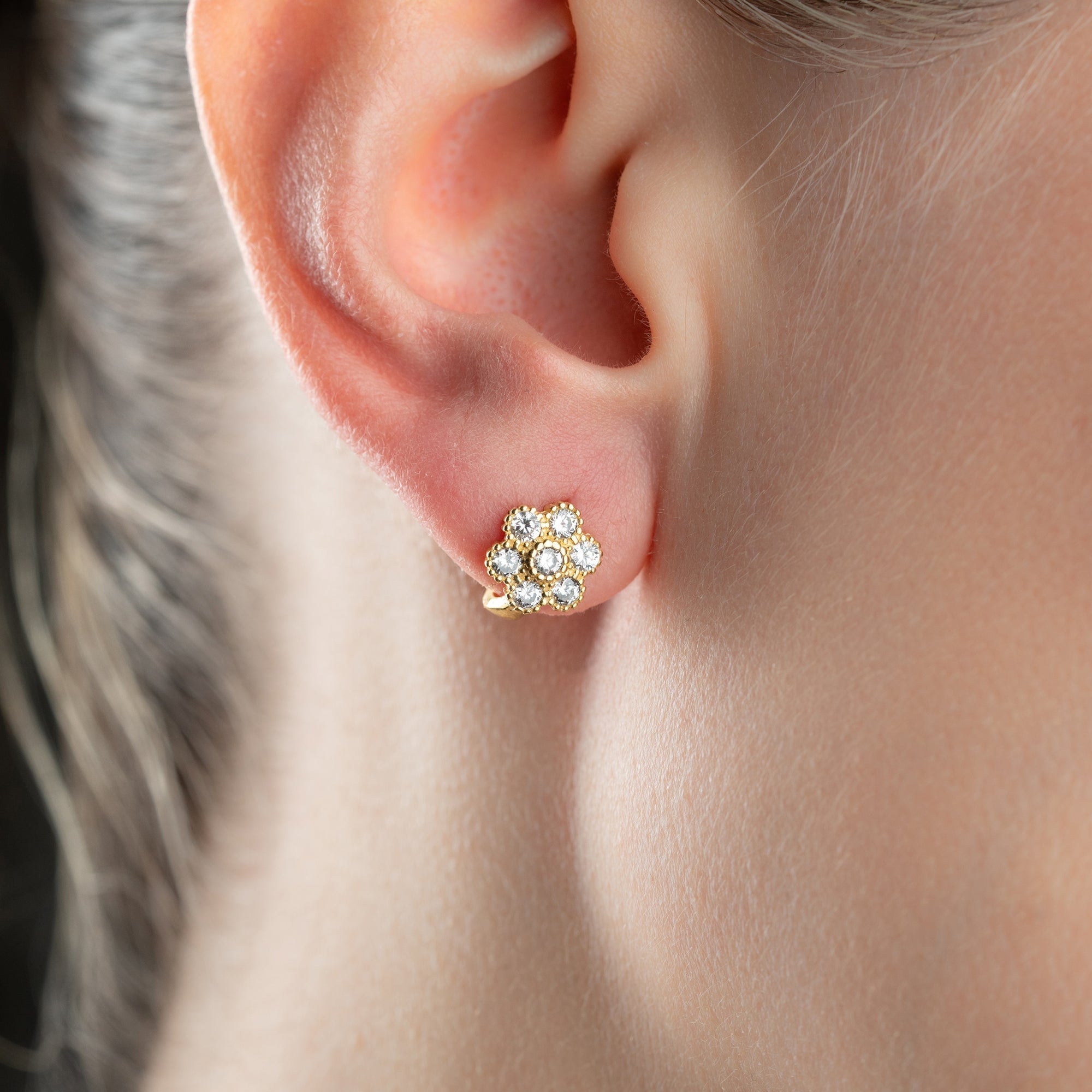 MINI DAISY OHRRINGE | 925 SILBER