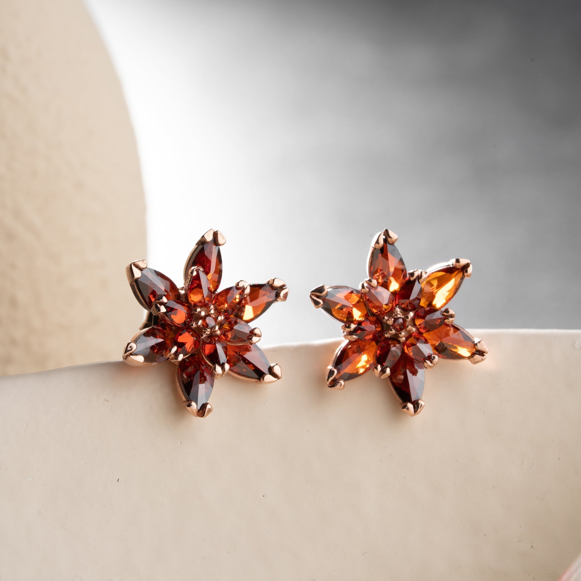 RED LOTUS OHRRINGE | 925 SILBER