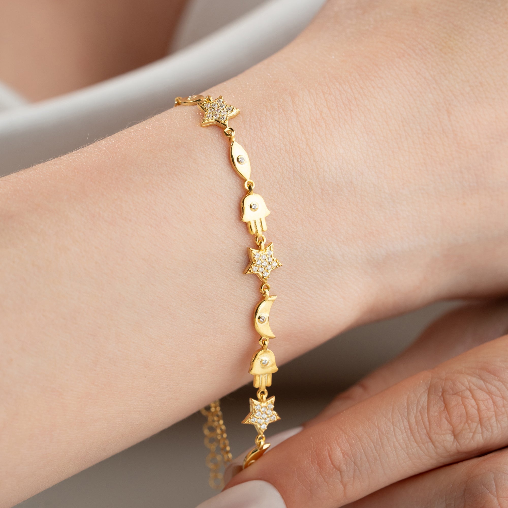 MINI NYX CHARM ARMBAND | 925 SILBER