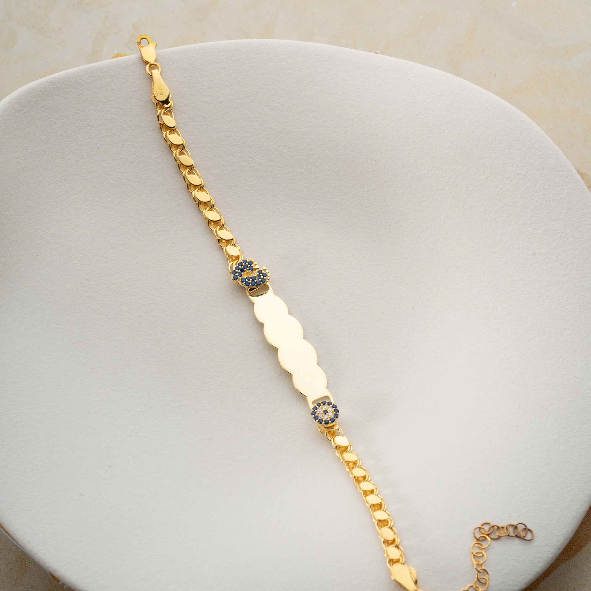 GERSTEN BABYFUSS NAZAR KINDER ARMBAND | 925 SILBER