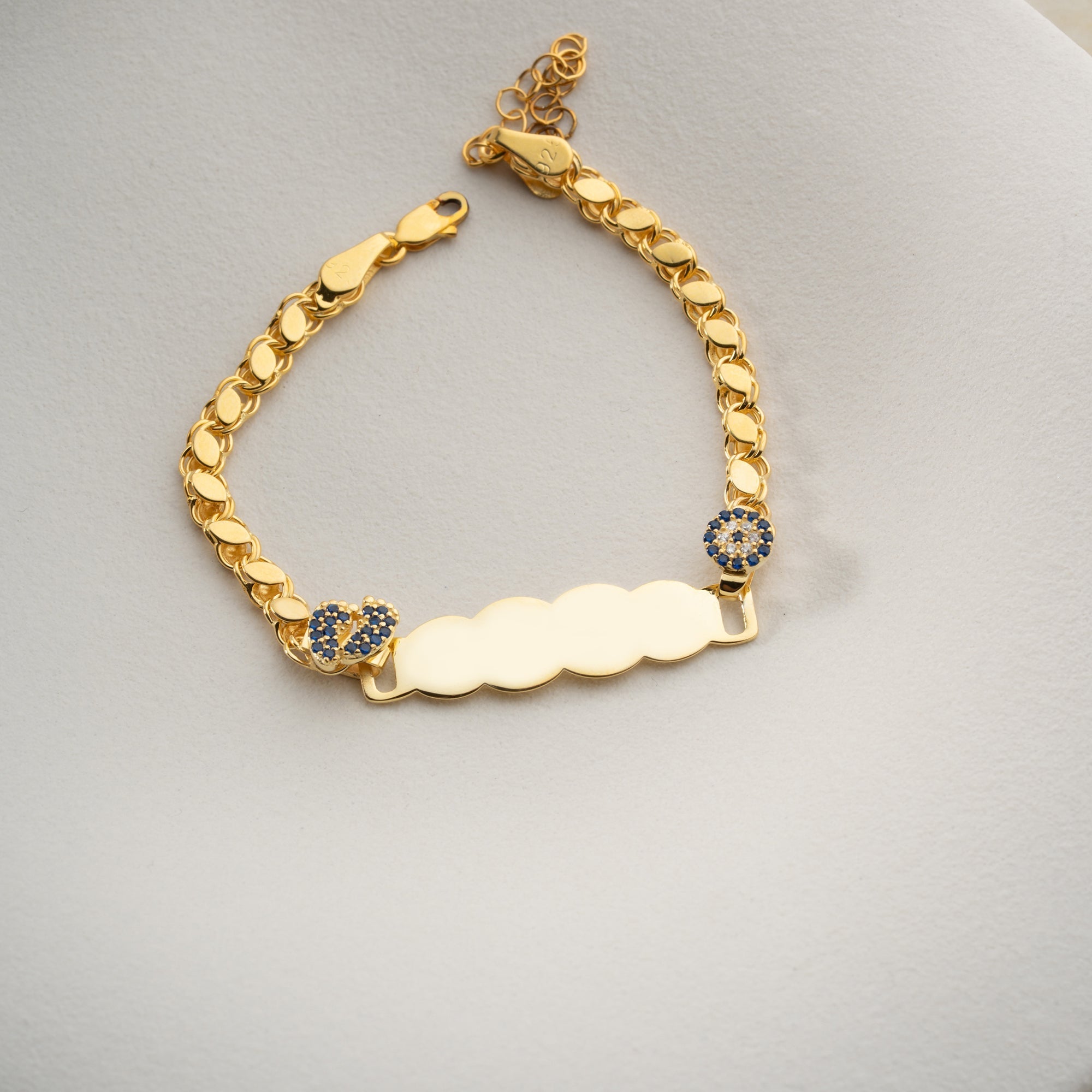 GERSTEN BABYFUSS NAZAR KINDER ARMBAND | 925 SILBER