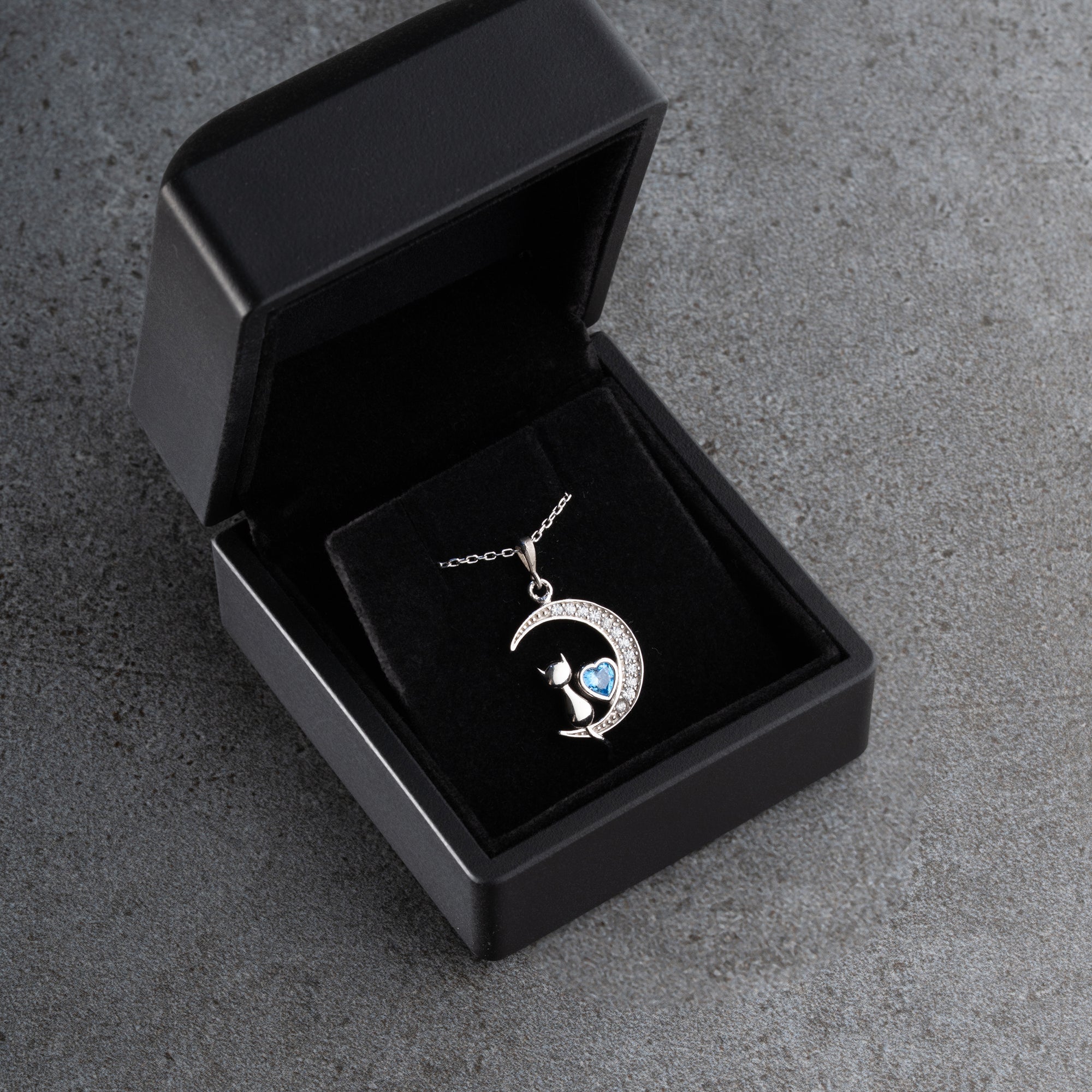 CAT MOON HALSKETTE | 925 SILBER