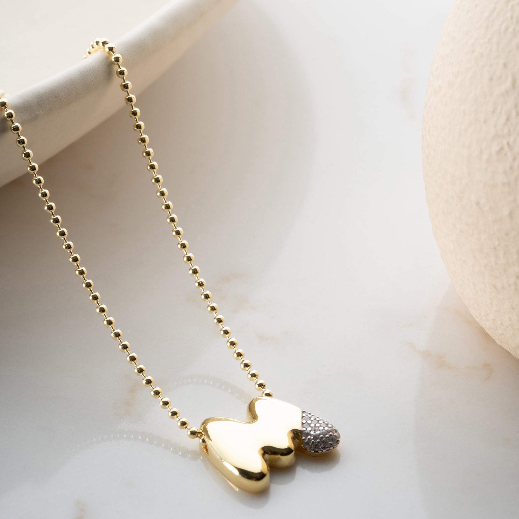 BUBBLE BUCHSTABENKETTE | 925 SILBER