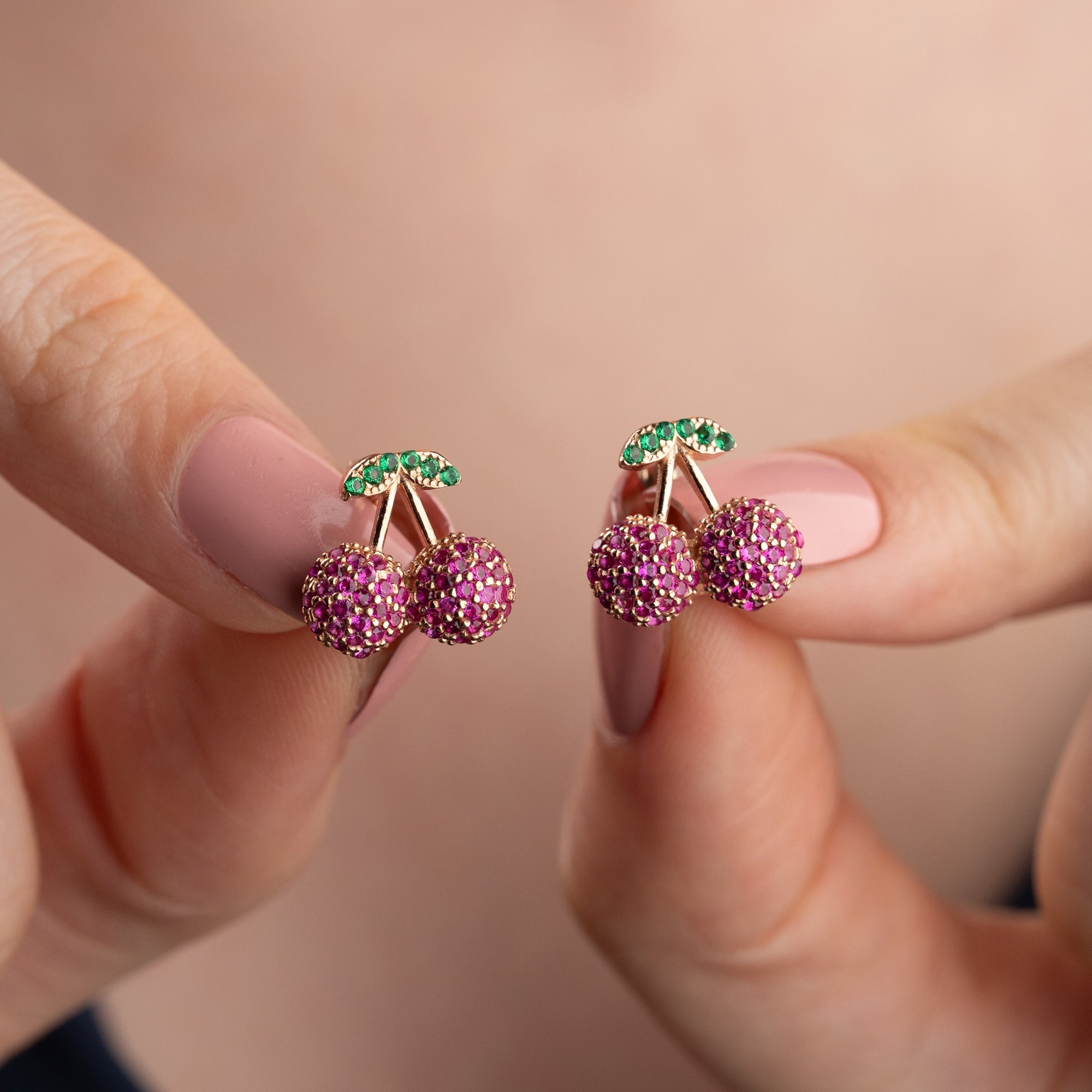 CHERRY OHRRINGE | 925 SILBER