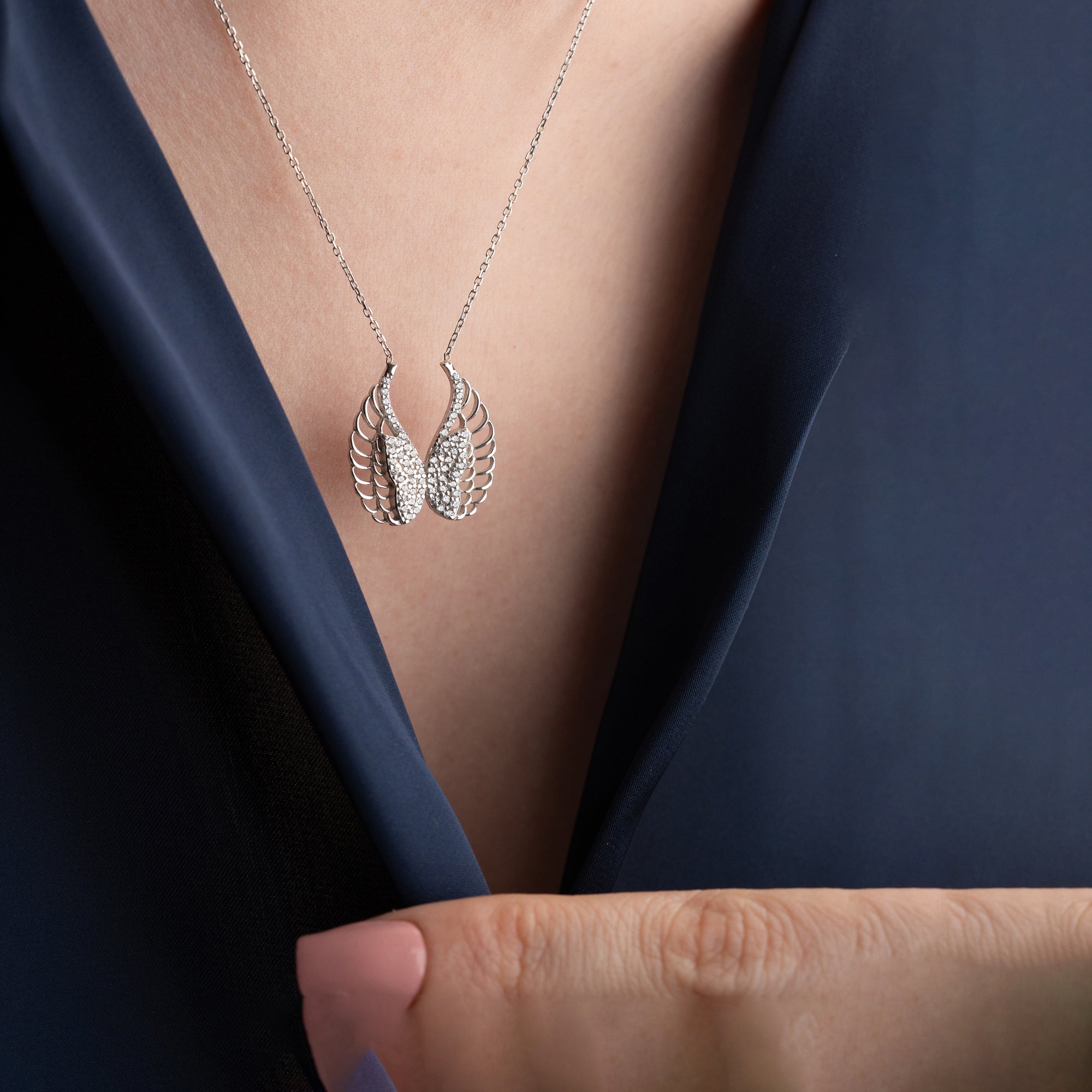 ENGELSFLÜGEL HALSKETTE | 925 SILBER